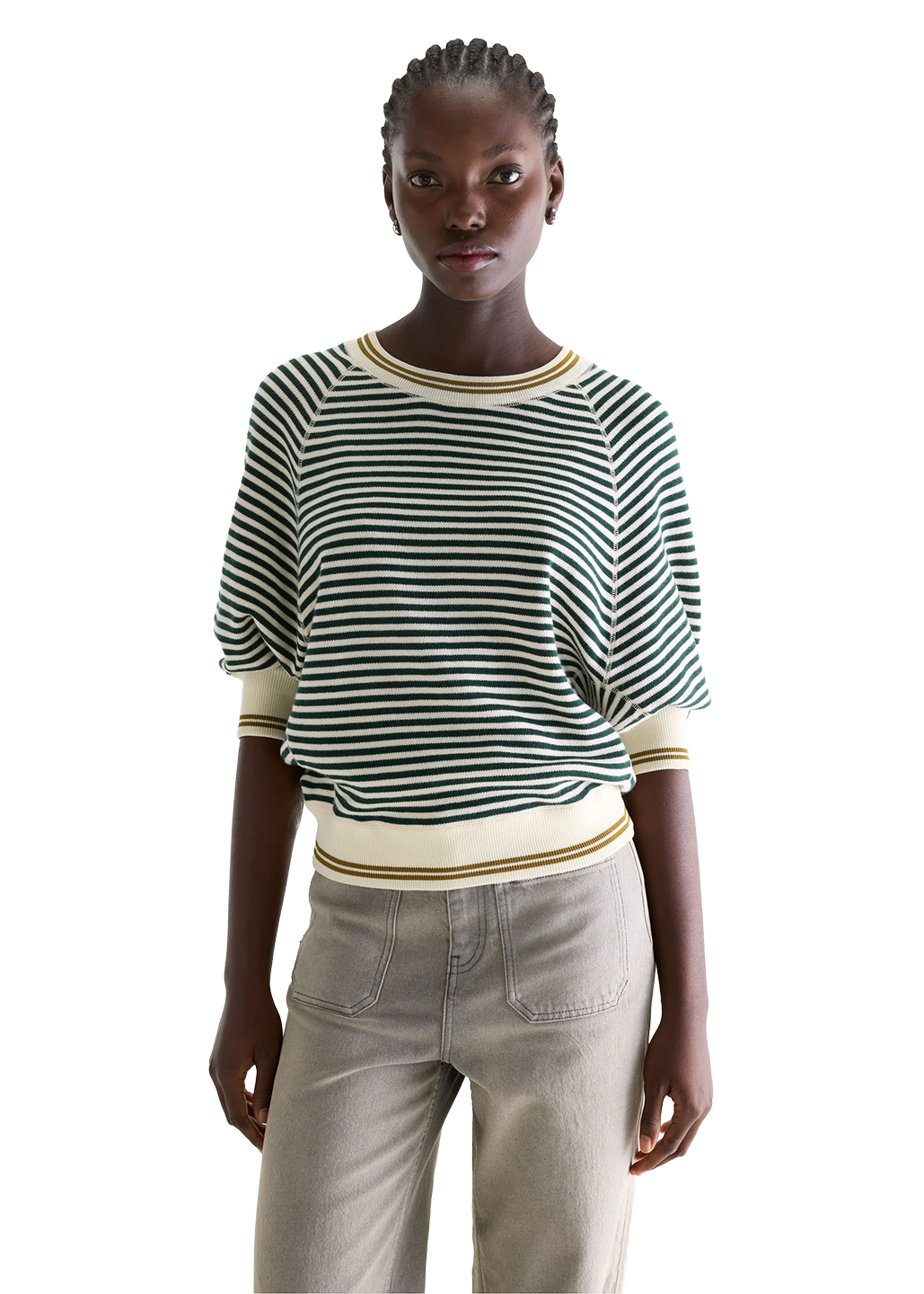 Anglet Crewneck Sweater, Stripe ~ Bellerose