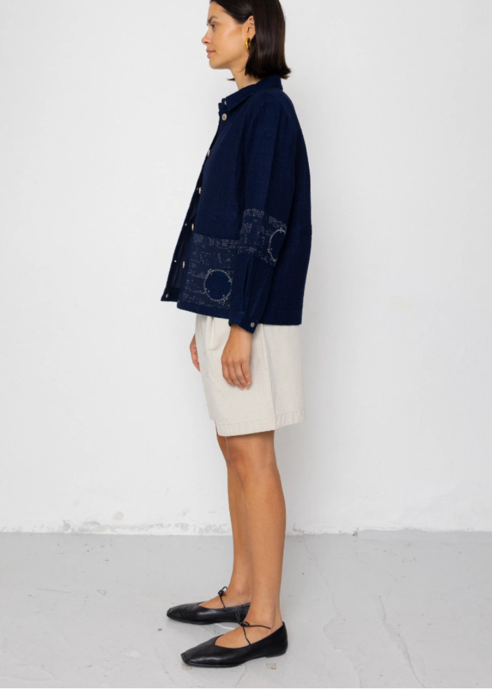 Assembly Jacket, Stray Float Stitch Indigo - Folk