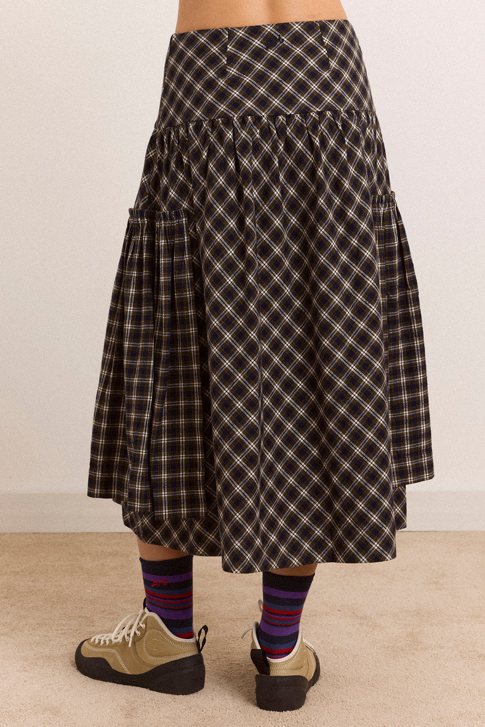 Berta Midi Skirt, Lyra Check