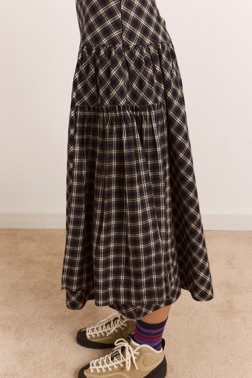 Berta Midi Skirt, Lyra Check
