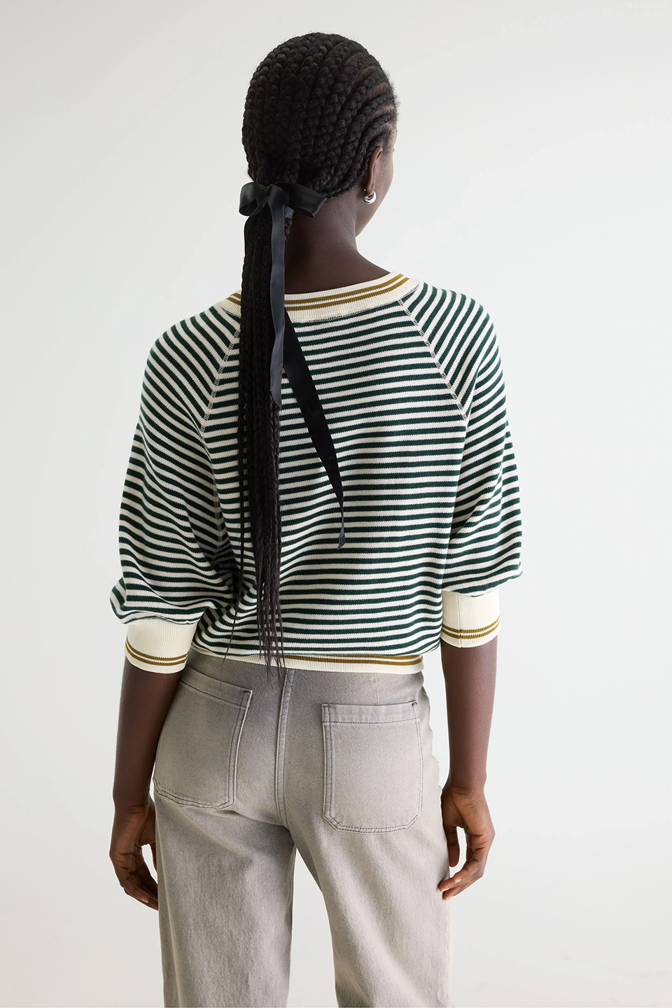 Anglet Crewneck Sweater, Stripe ~ Bellerose