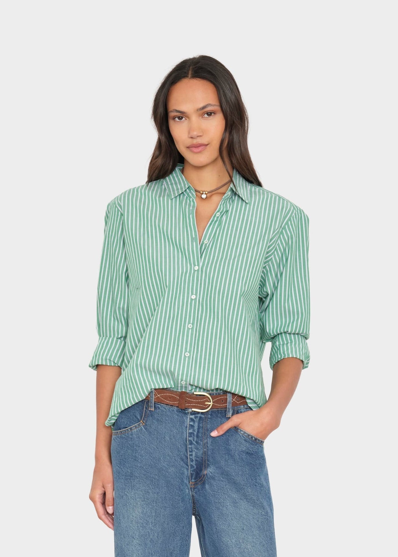 Beau Shirt, Crest Green ~ Xirena