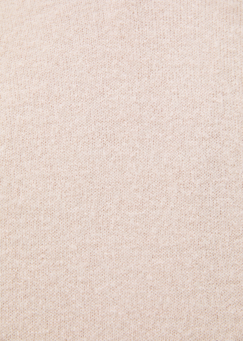 Beige high-neck sweater ~ humility