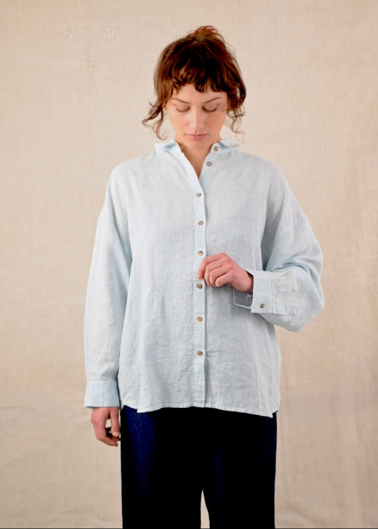 Bouce Shirt Stripe, Sage