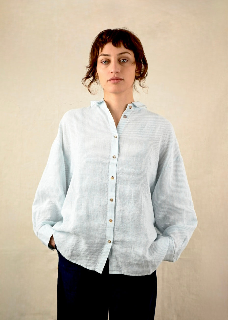 Bouce Shirt Stripe, Sage