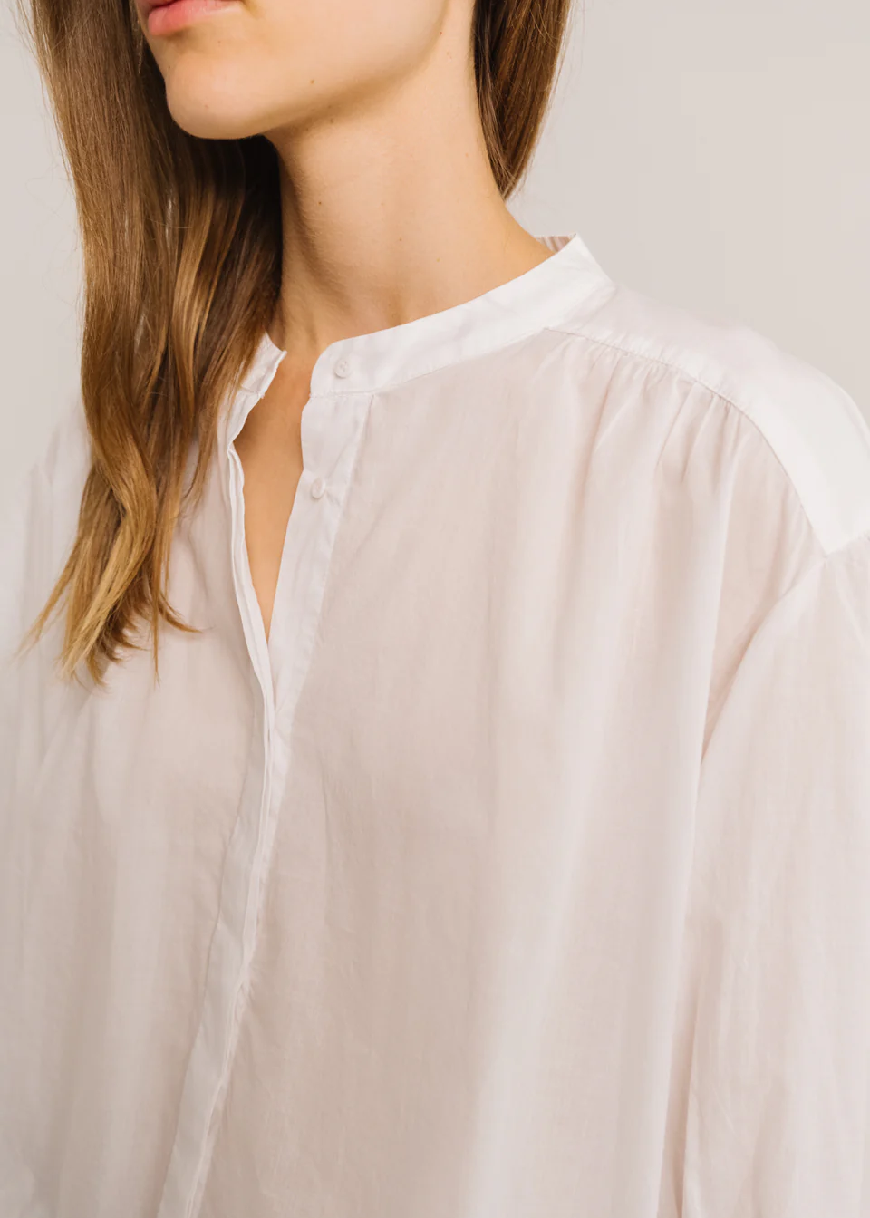 Carla Blouse, Optic White - Sacrecoeur