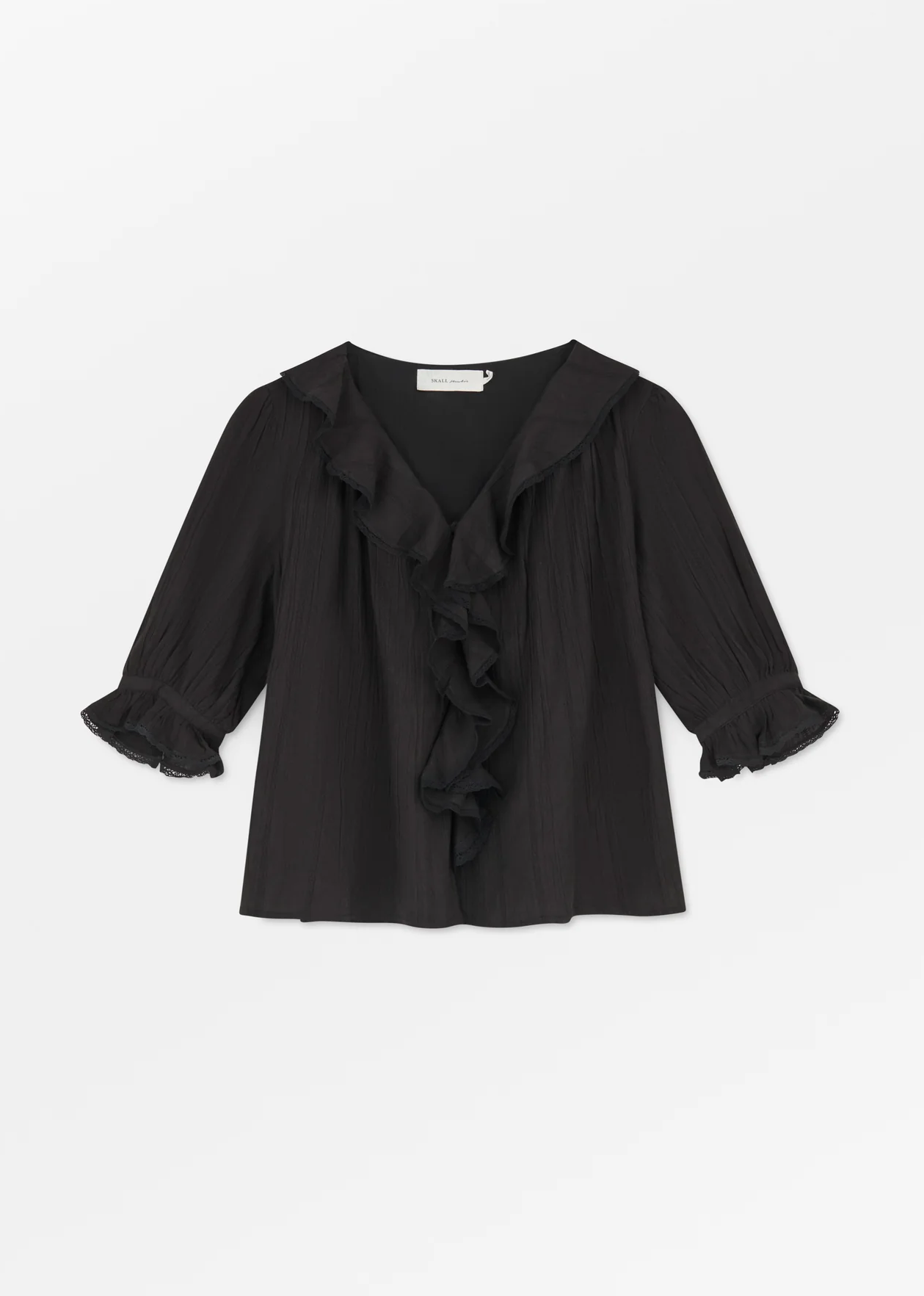 Clea Blouse, Black ~ Skall