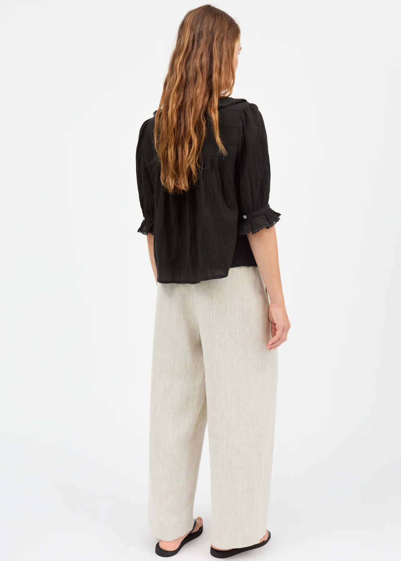 Clea Blouse, Black ~ Skall
