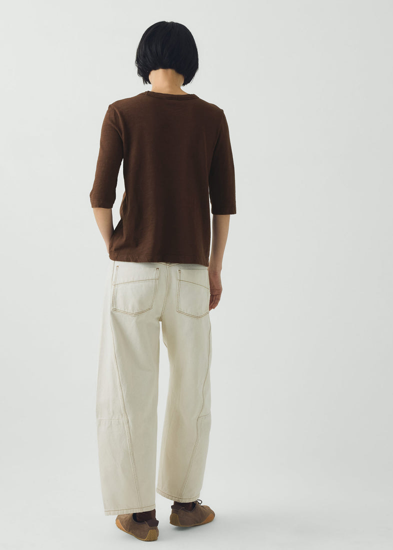 Cleo Cotton Tee, Rich Earth ~ TOAST
