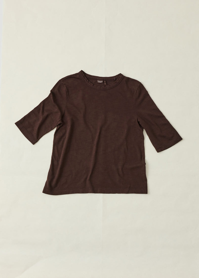 Cleo Cotton Tee, Rich Earth ~ TOAST