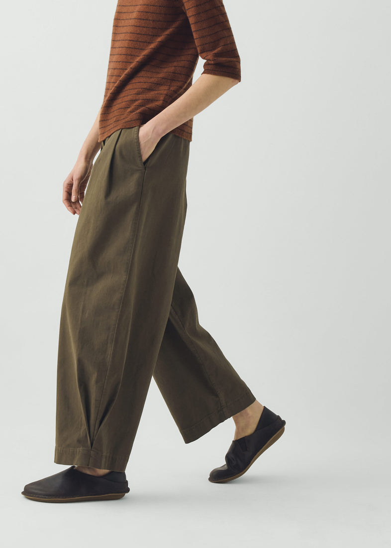 Cotton Wide Leg Trousers ~ TOAST