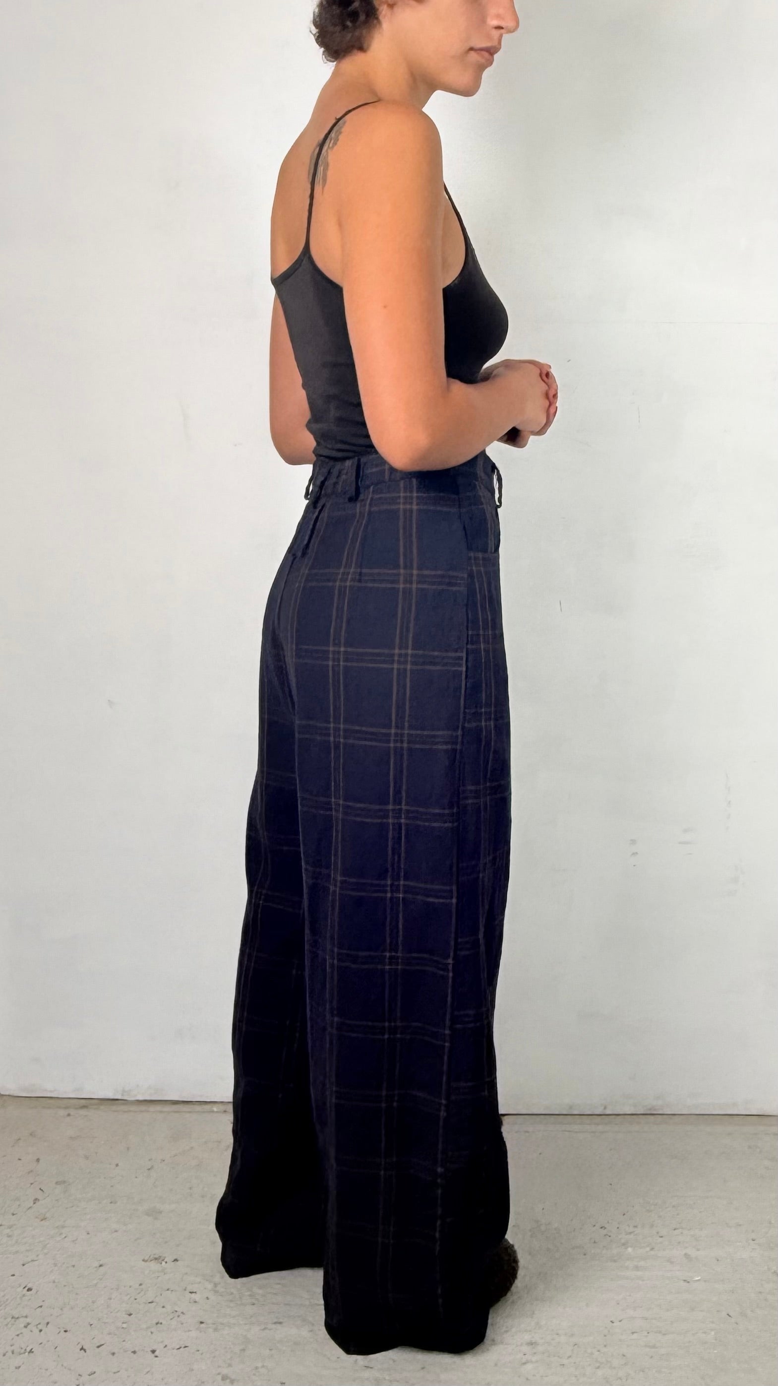 Aequamente  -  Pants 225, Navy Check