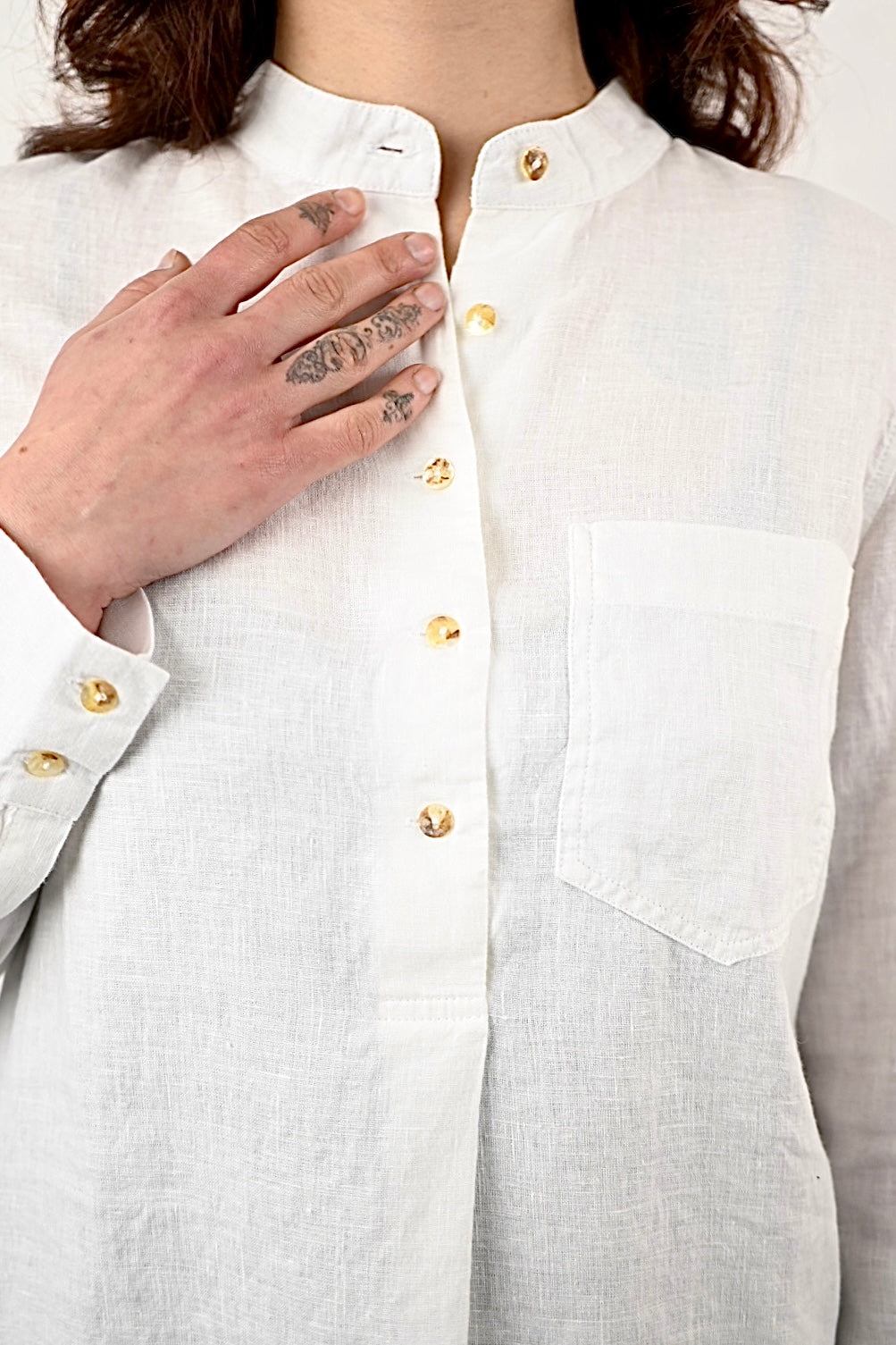 Kyoto Linen Shirt, White