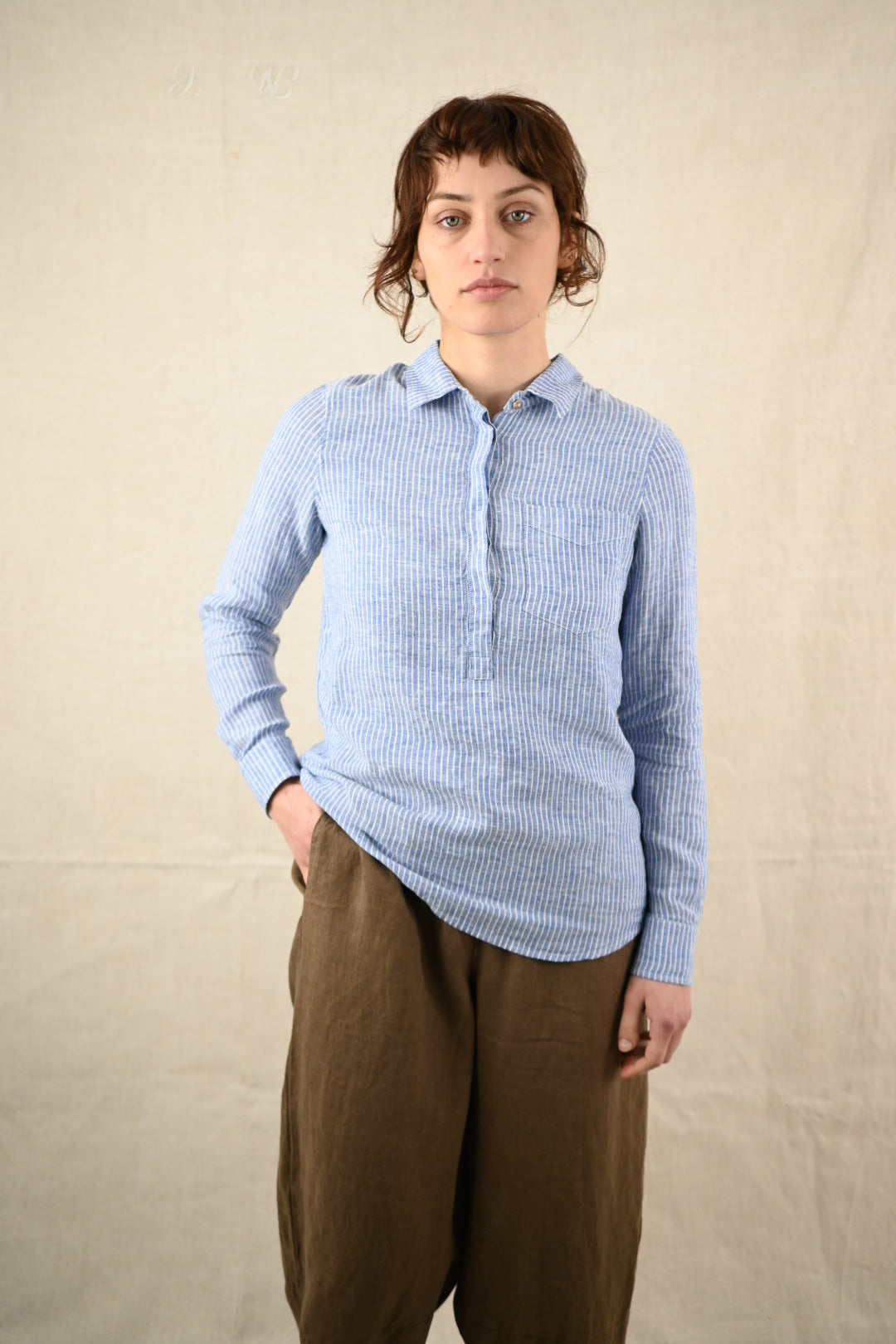 Trudy Stripe Linen Shirt
