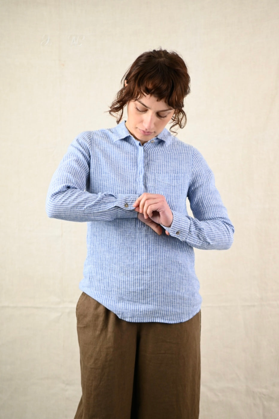 Trudy Stripe Linen Shirt