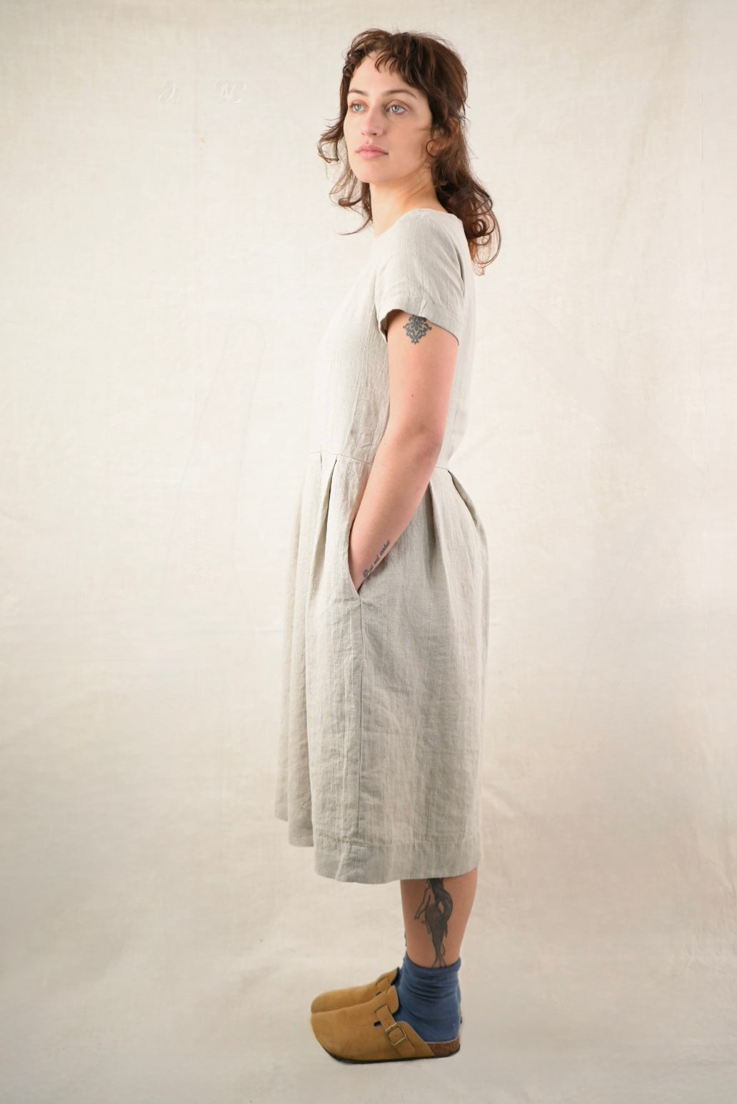 Saline Dress, Natural
