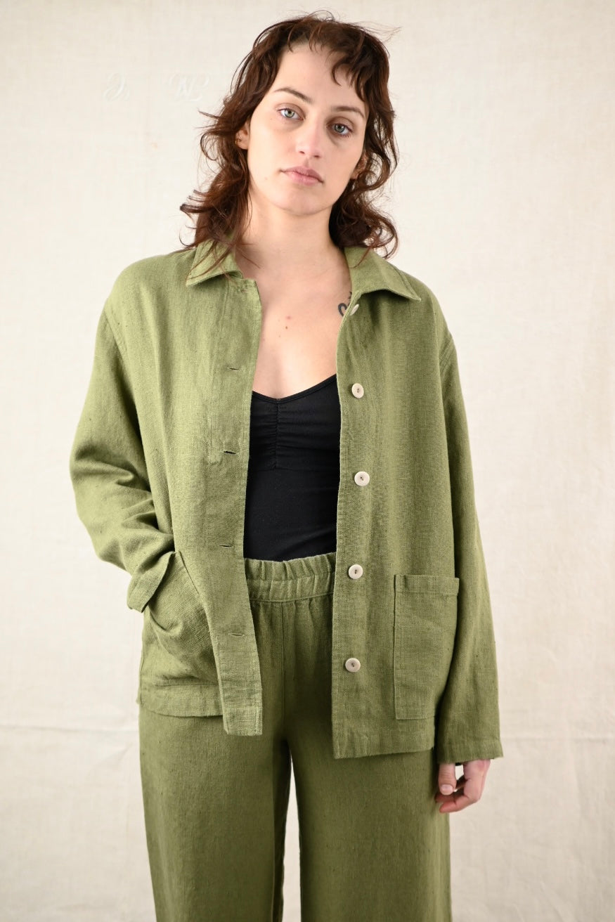 Kyoto Worker Jacket, Olive