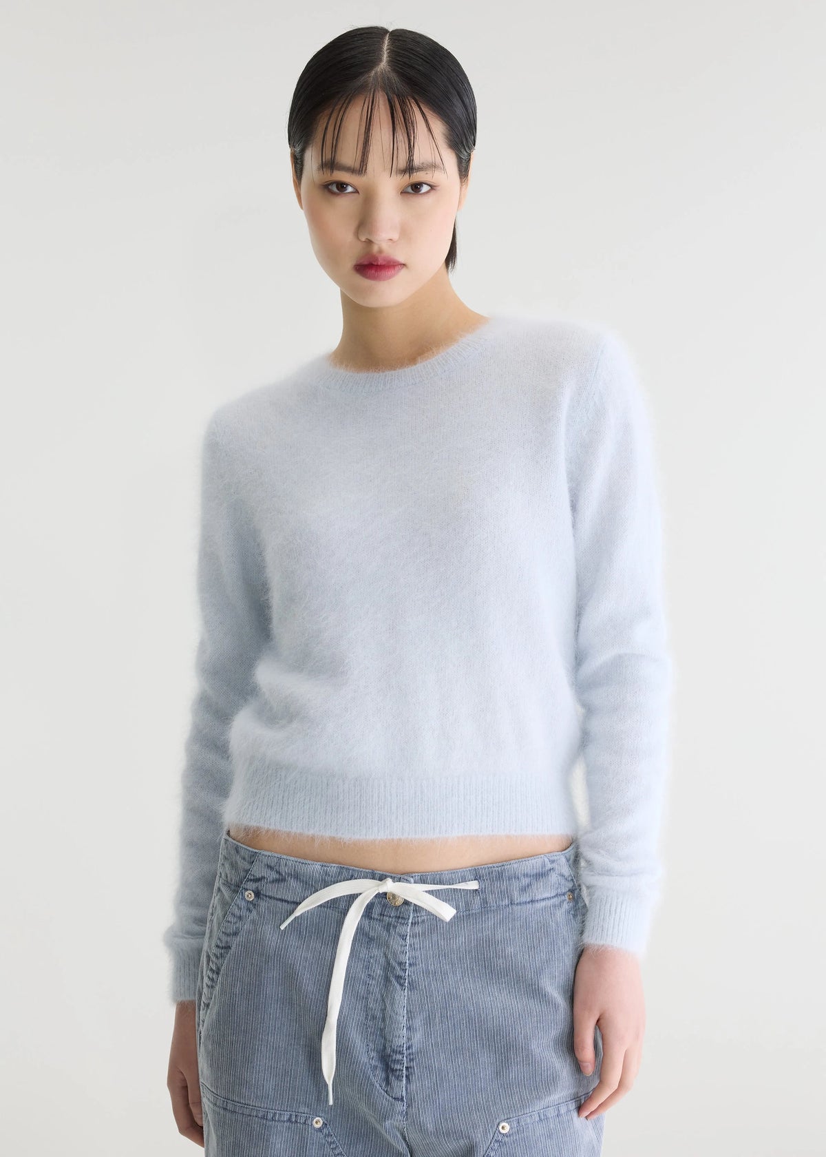 Datti Angora-Blend Sweater, Blue Dew ~ Bellerose