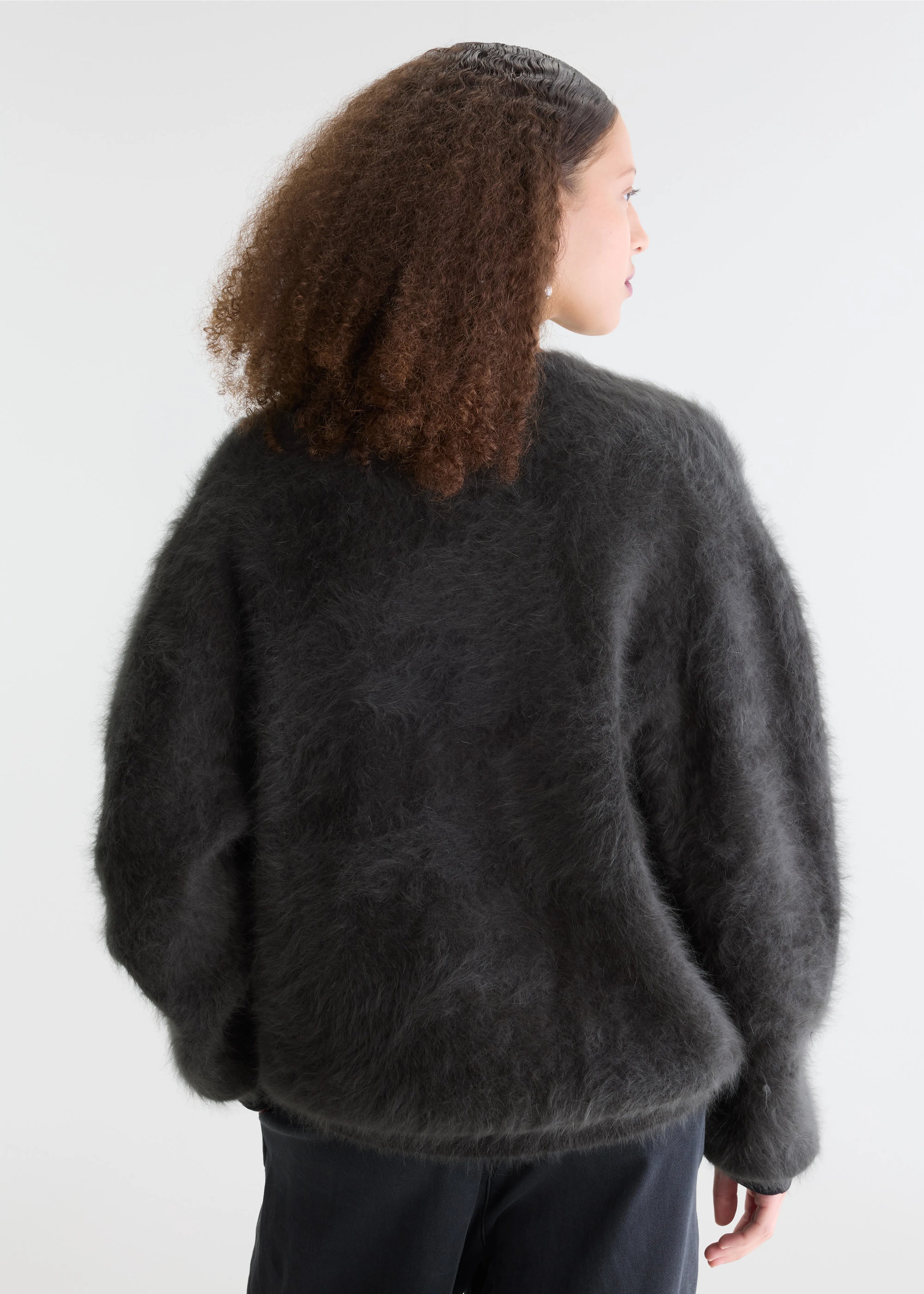 Datura Angora-Blend Cardigan, Pirate ~ Bellerose