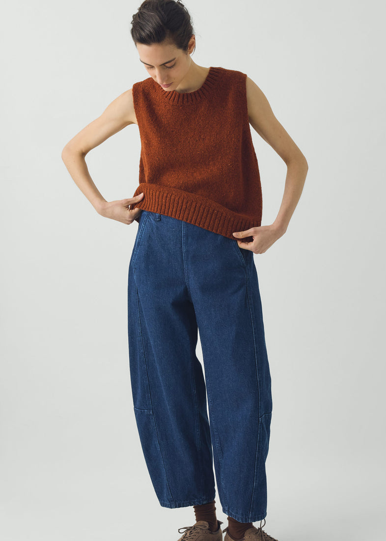 Donegal Merino Tank, Rust ~ TOAST