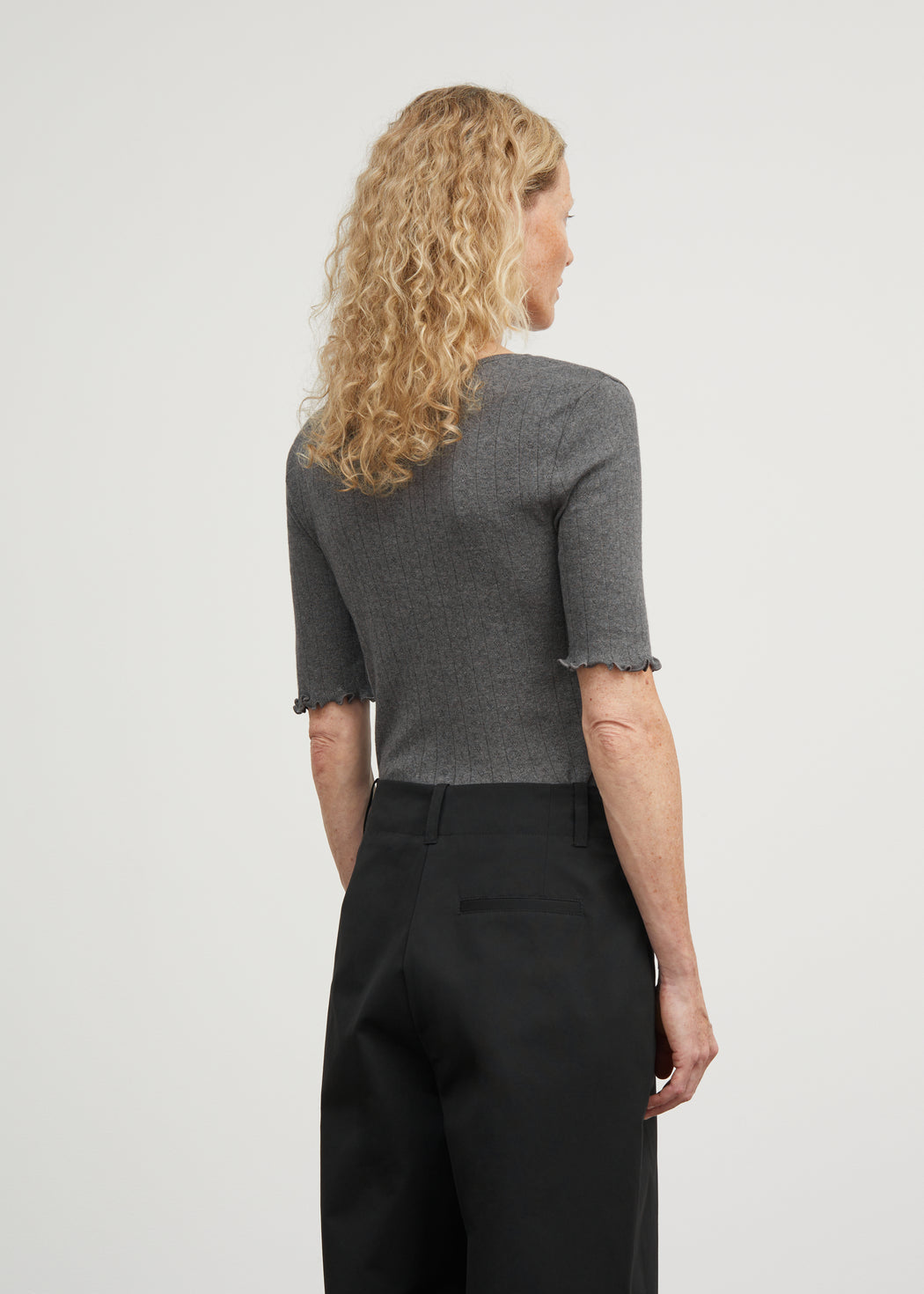 Edie Tee - Dark grey melange