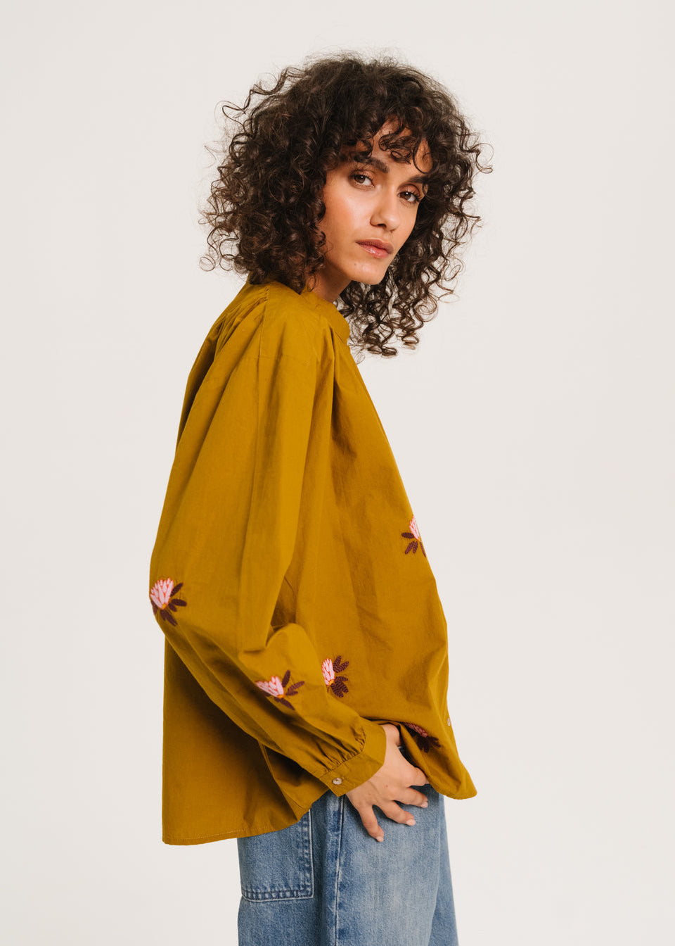 Ella Embroidered Blouse, Lily ~ sacrecoeur