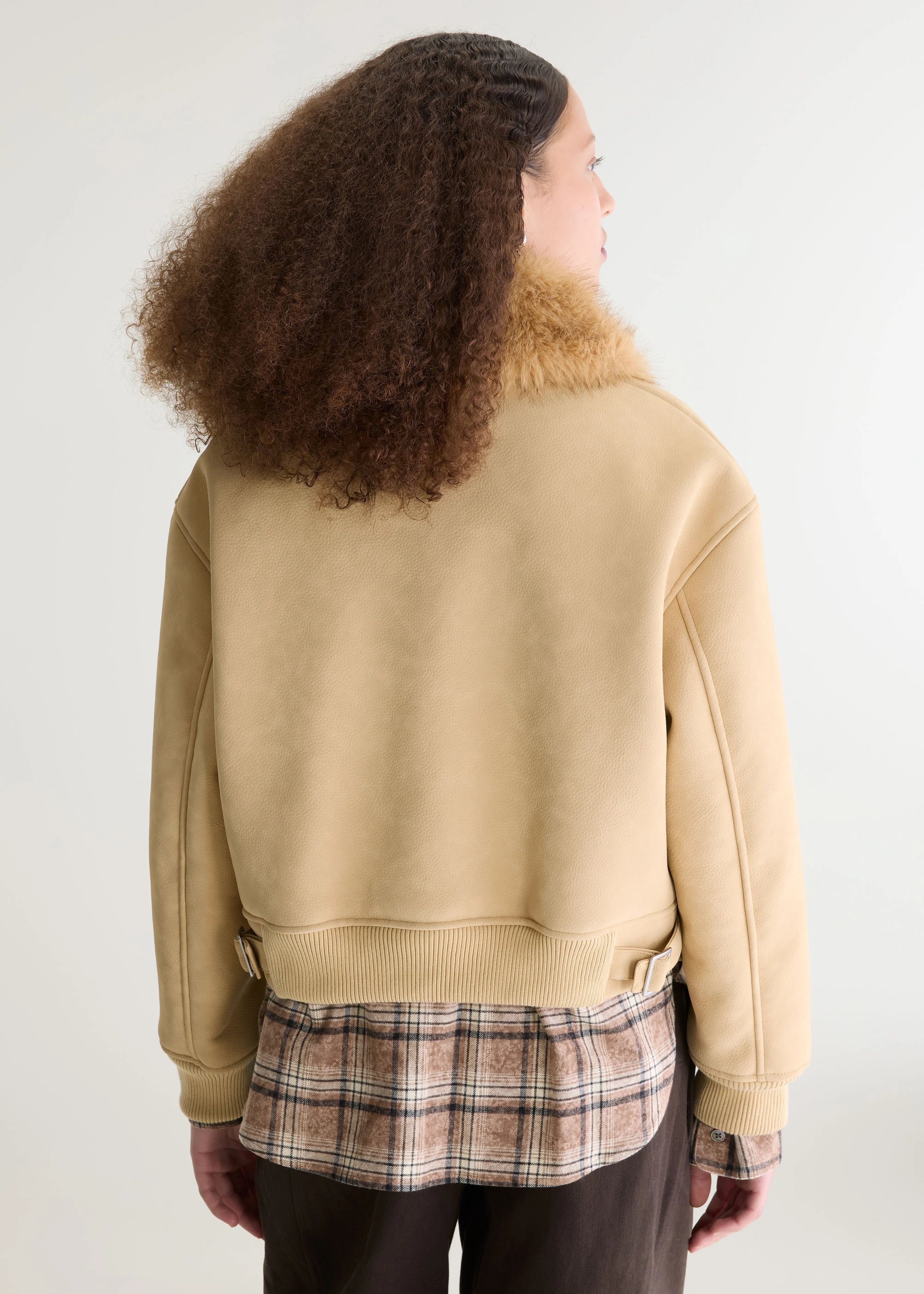 Erin Faux-Leather Jacket, Clay ~ Bellerose
