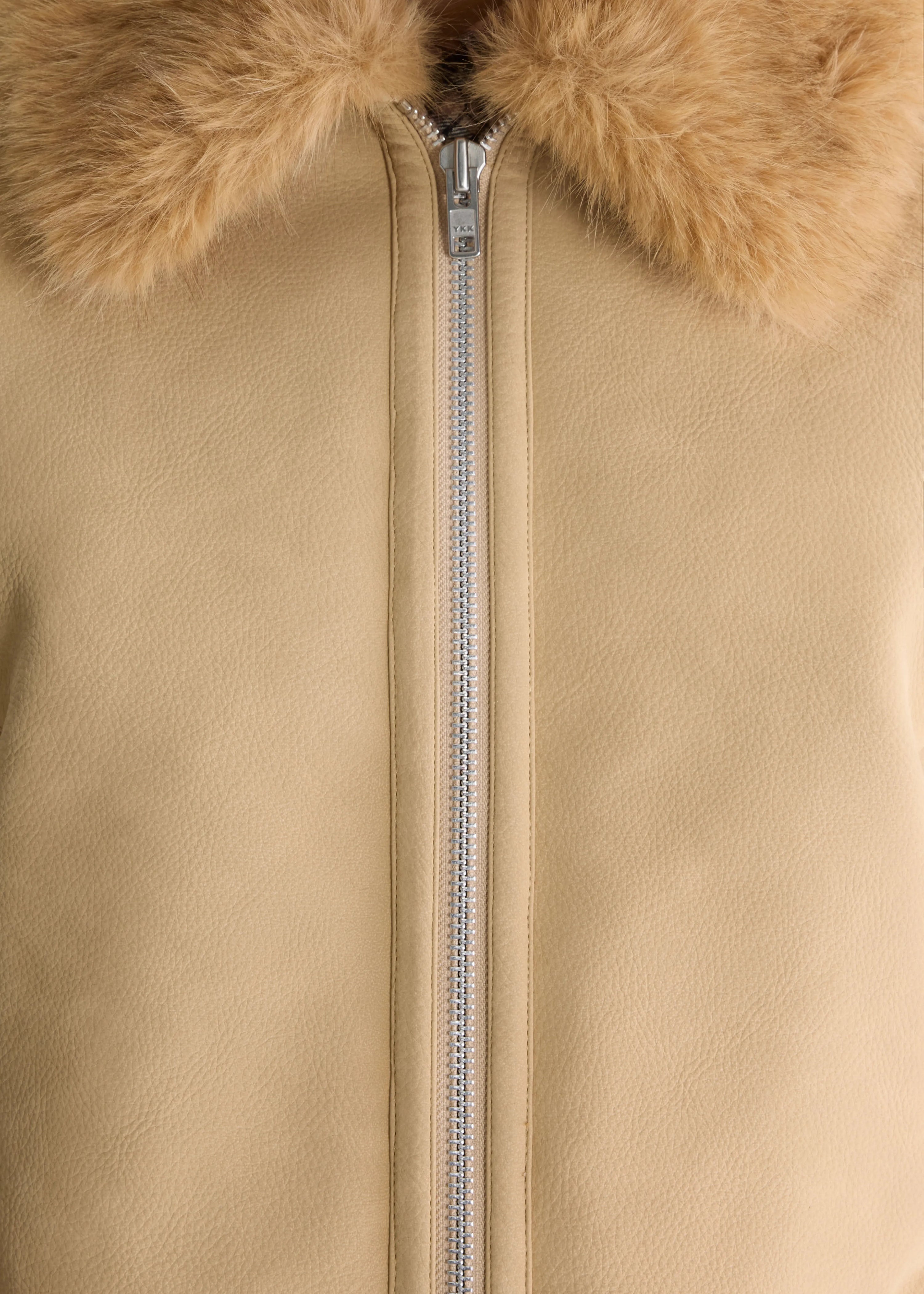 Erin Faux-Leather Jacket, Clay ~ Bellerose