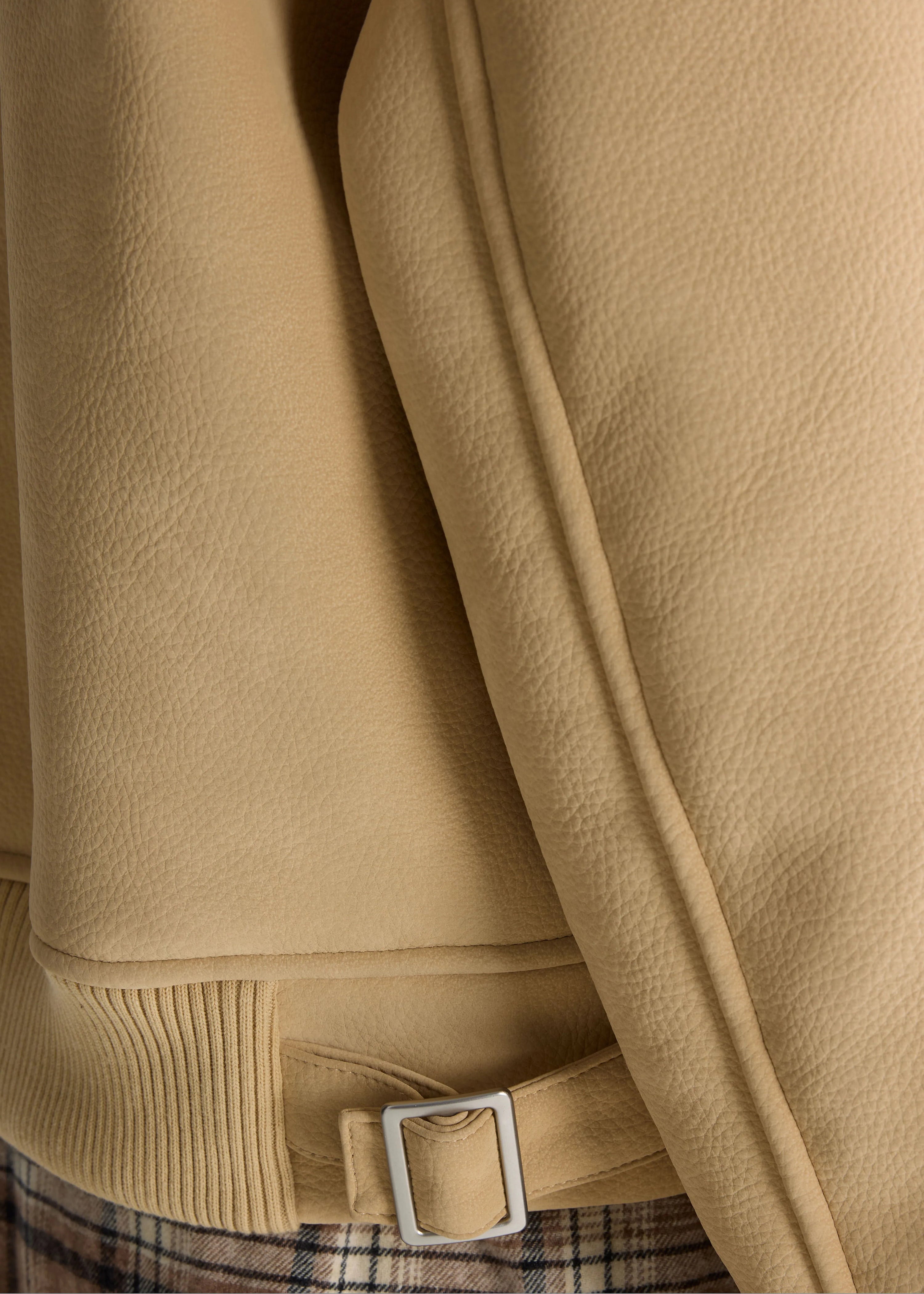 Erin Faux-Leather Jacket, Clay ~ Bellerose