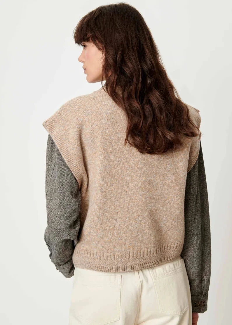 Fabinino Sleeveless Jumper, Sandgres ~ Sessun