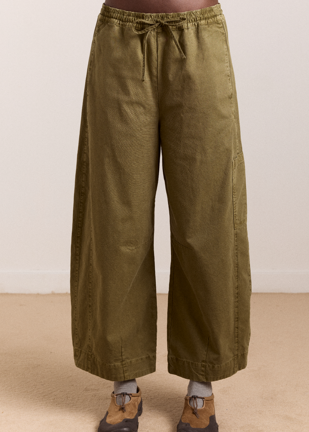 Felix Twill Trousers, Olive ~ Damson Madder