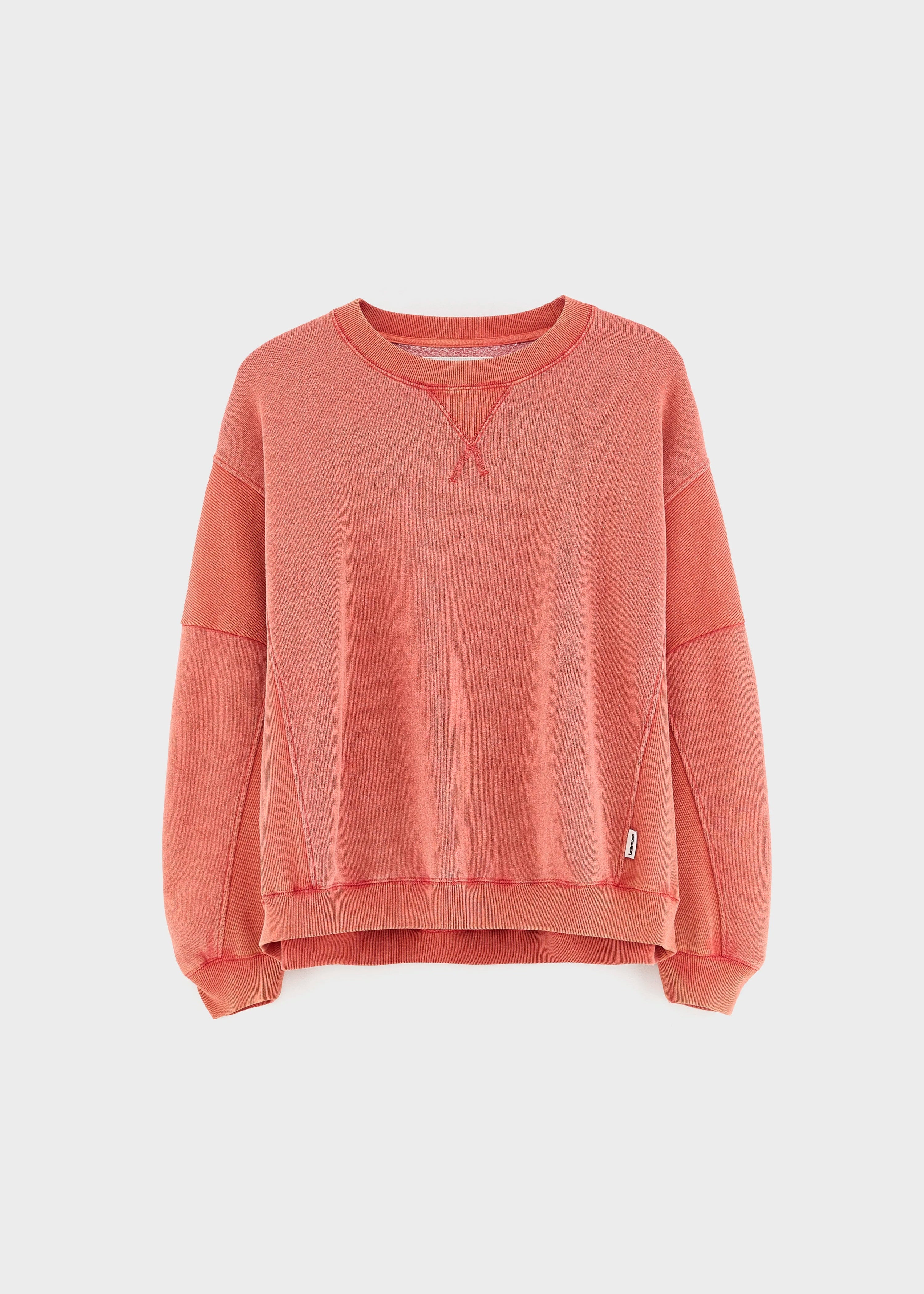 Flipos Crewneck Sweatshirt, Scarlet ~ Bellerose