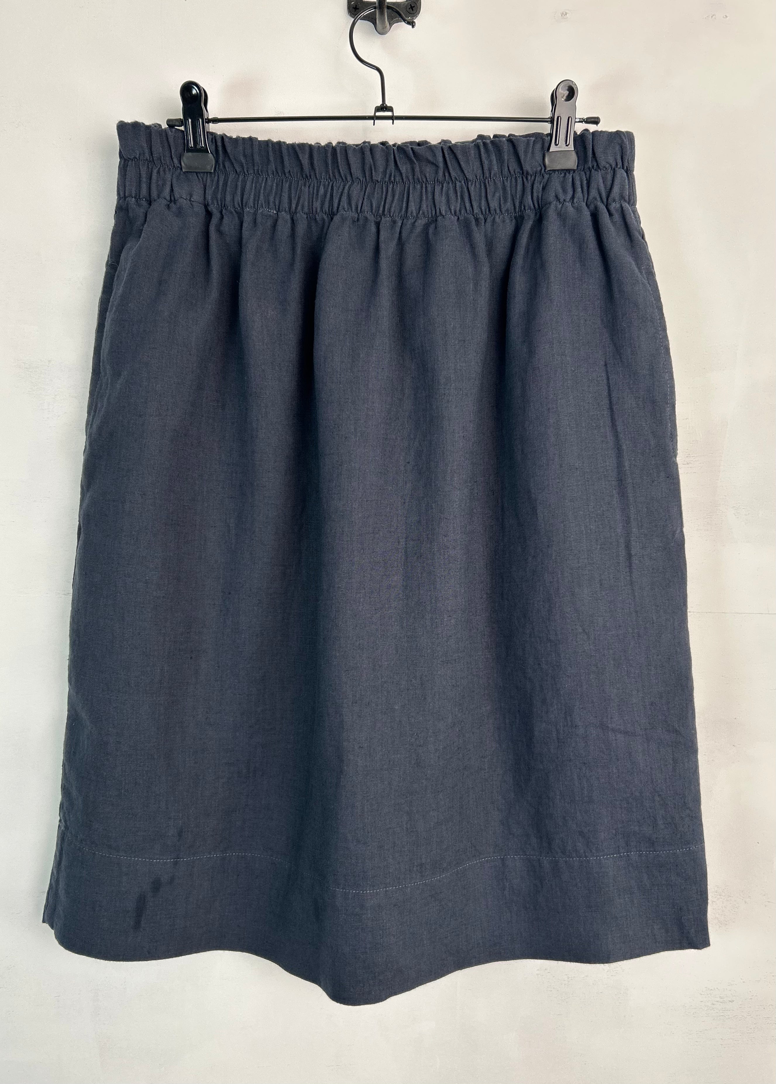 Knee Length Skirt, Anthracite