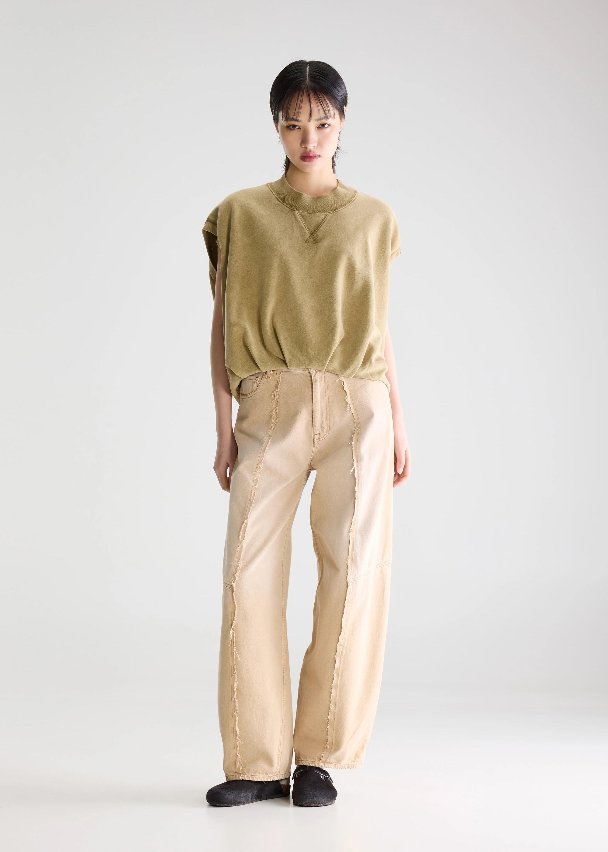 Fytom Sleeveless Sweatshirt, Vetiver ~ Bellerose