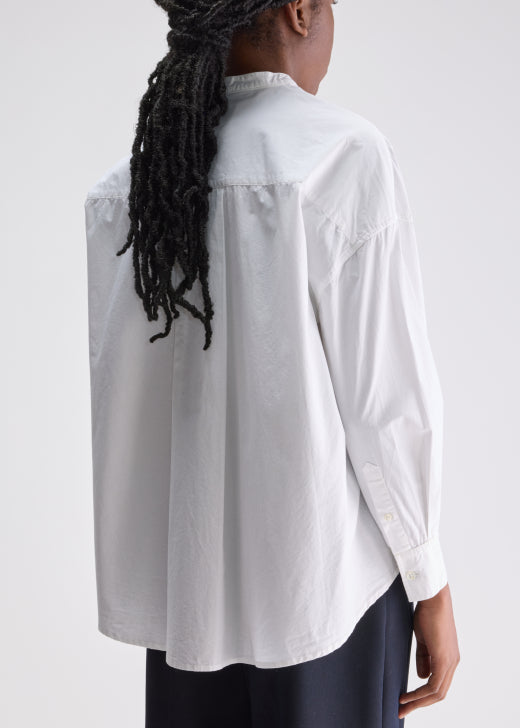 Gorky Poplin Shirt, White ~ Bellerose