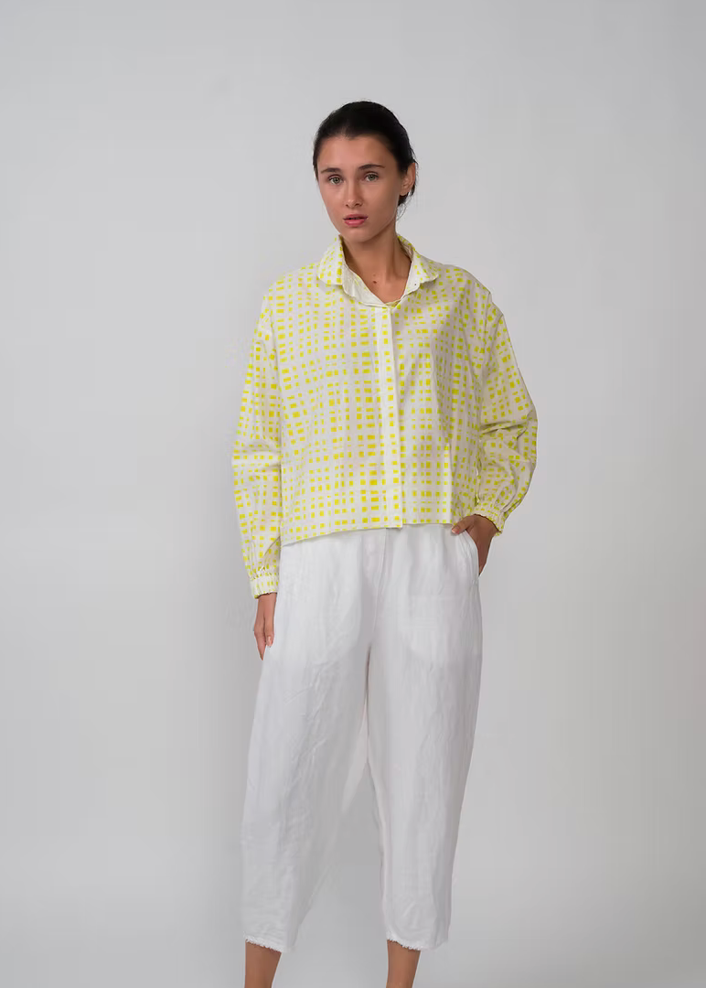 Hannoh Wessel  -  Shirt Stella, Lime Check