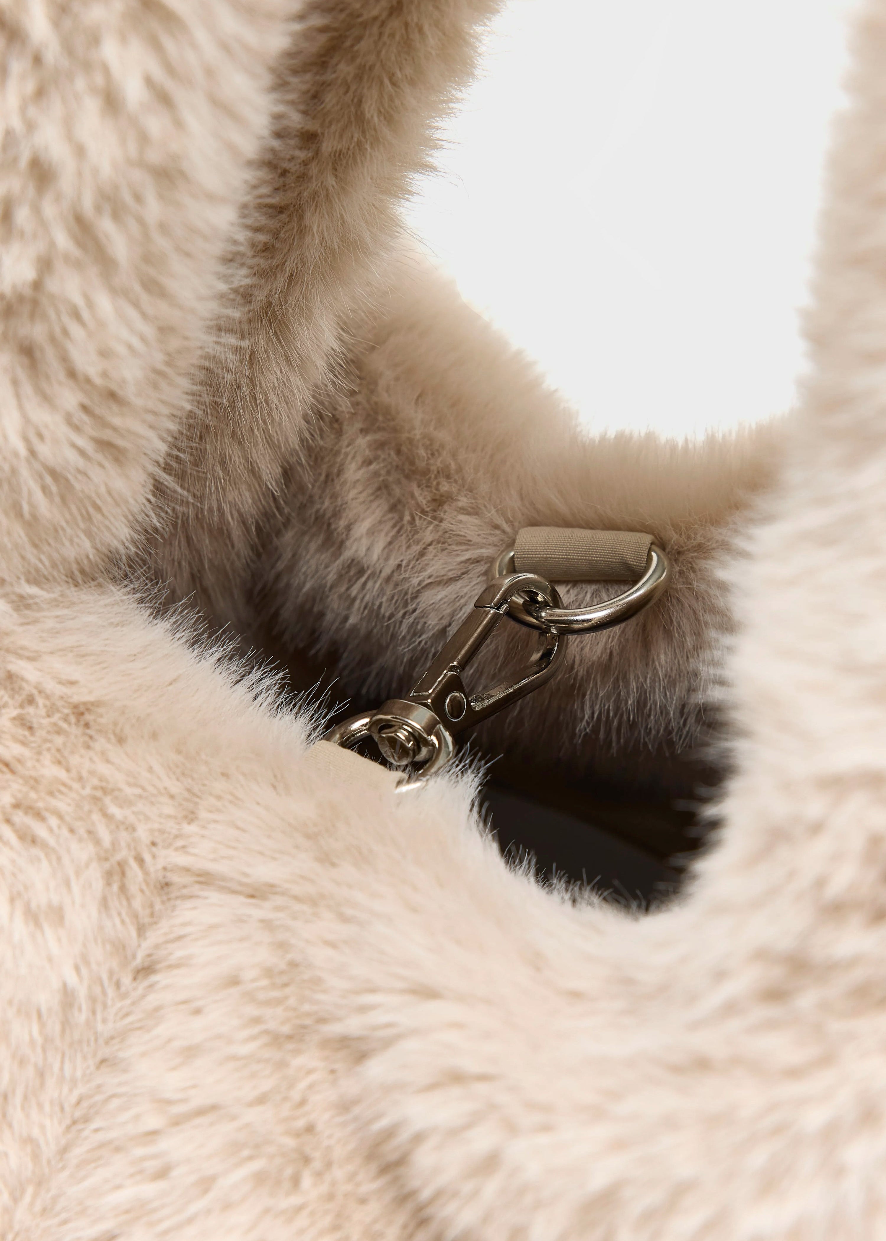 Helga Faux Fur Bag, Stone ~ Bellerose