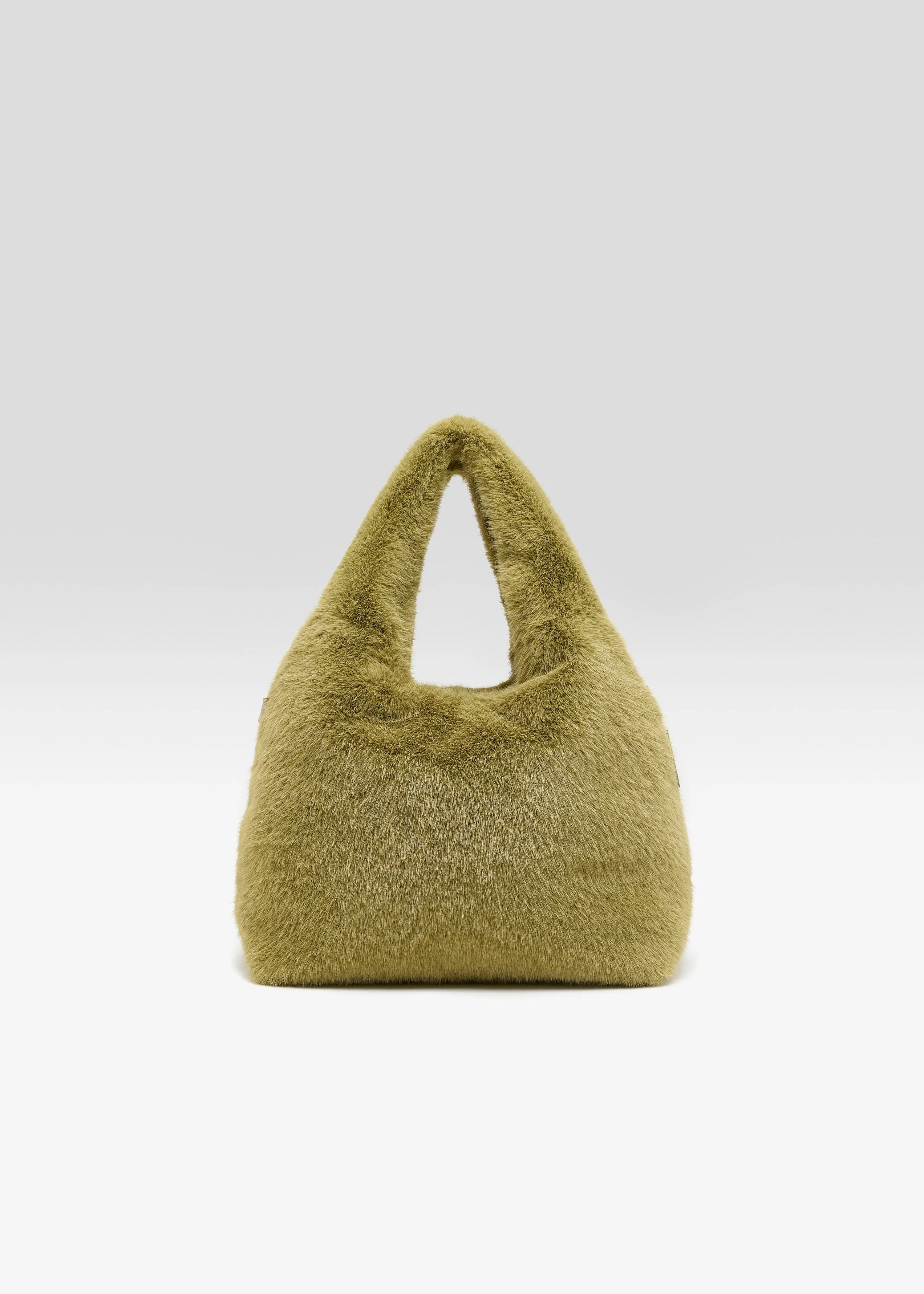 Helga Faux Fur Bag, Tilleul ~ Bellerose