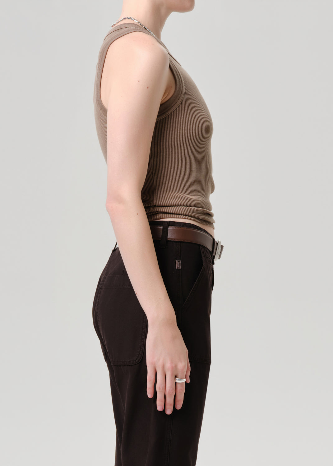 Isabel Rib Tank, Cocoa ~ Citizens of Humanity