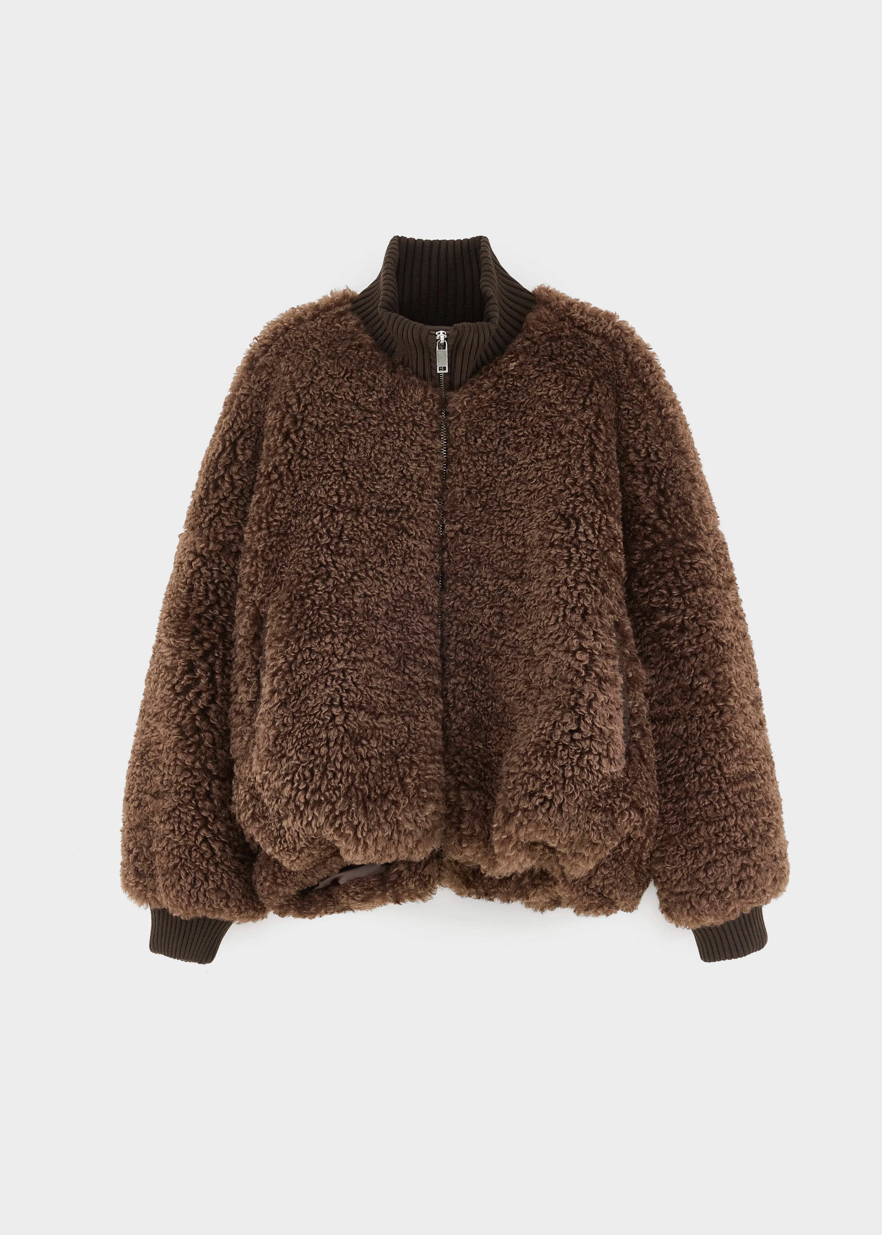 Jallis Faux-Fur Jacket, Dark Roast ~ Bellerose