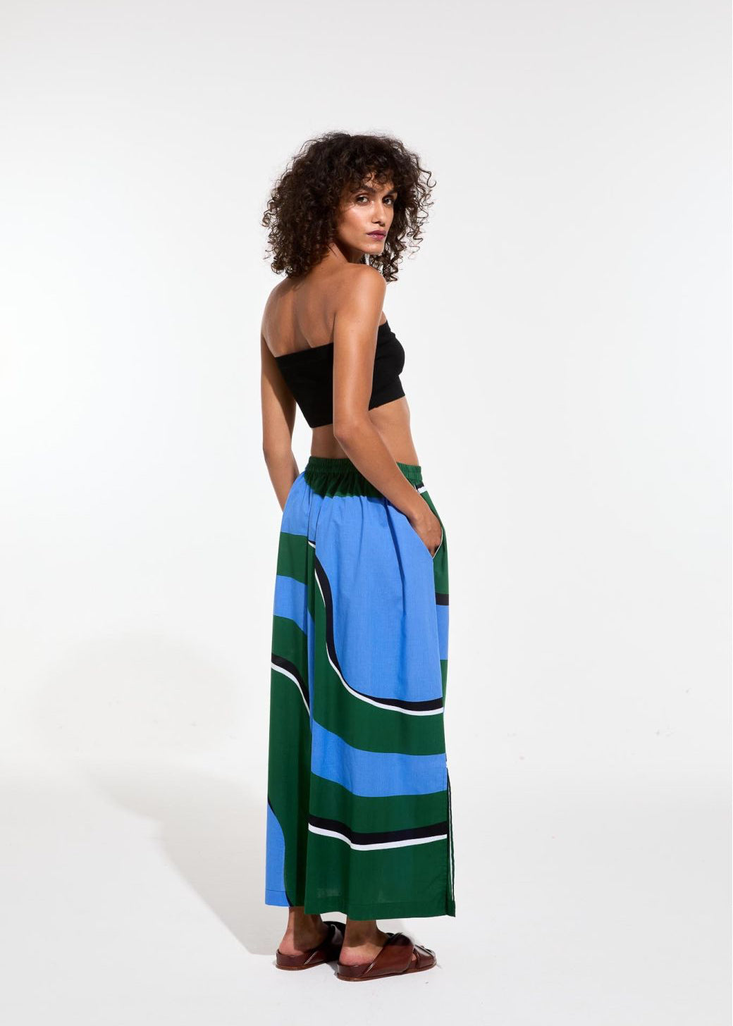 Juliette Madone Skirt, Teal - mapoesie