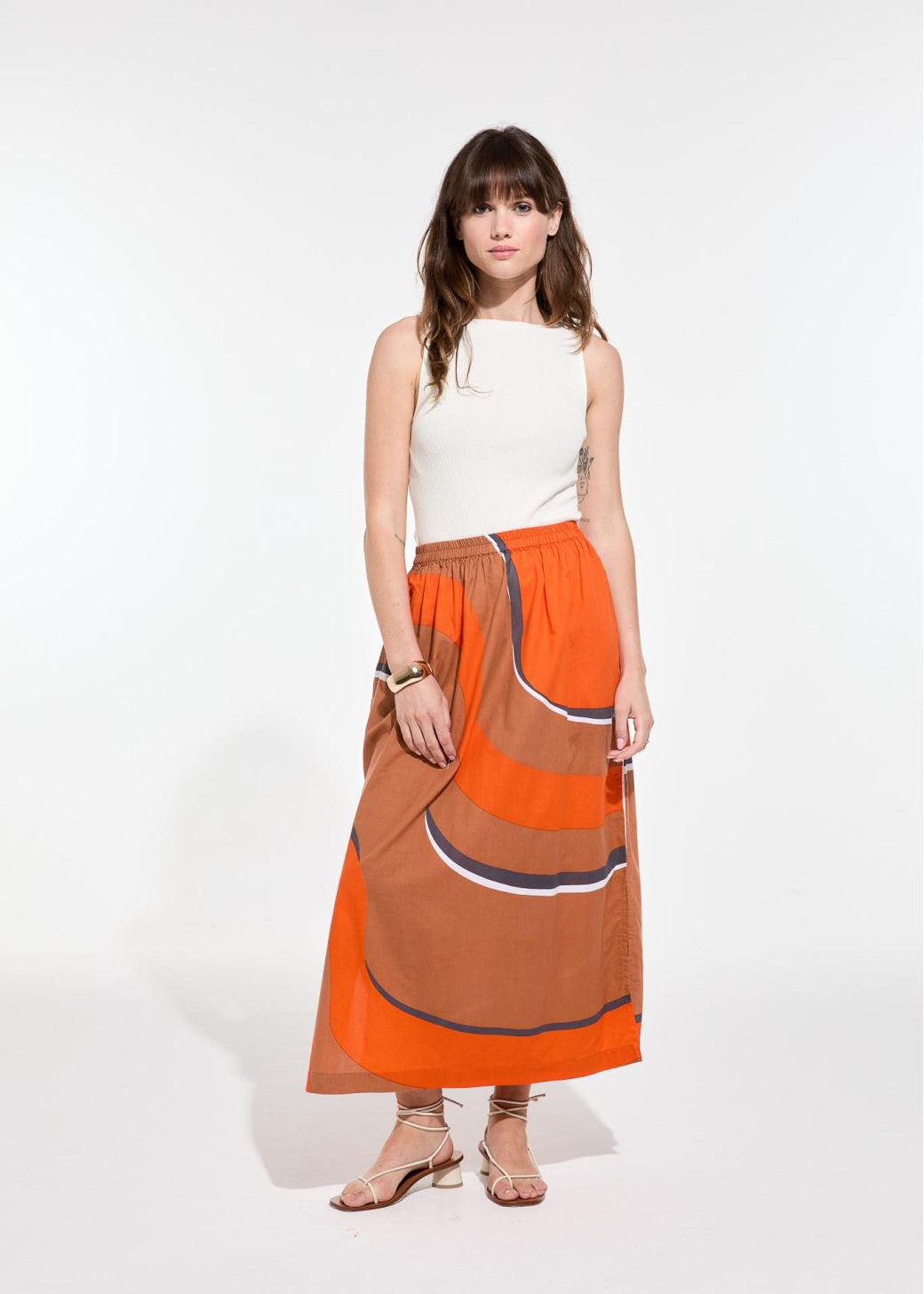 Juliette Madone Skirt, Vermilion - mapoesie