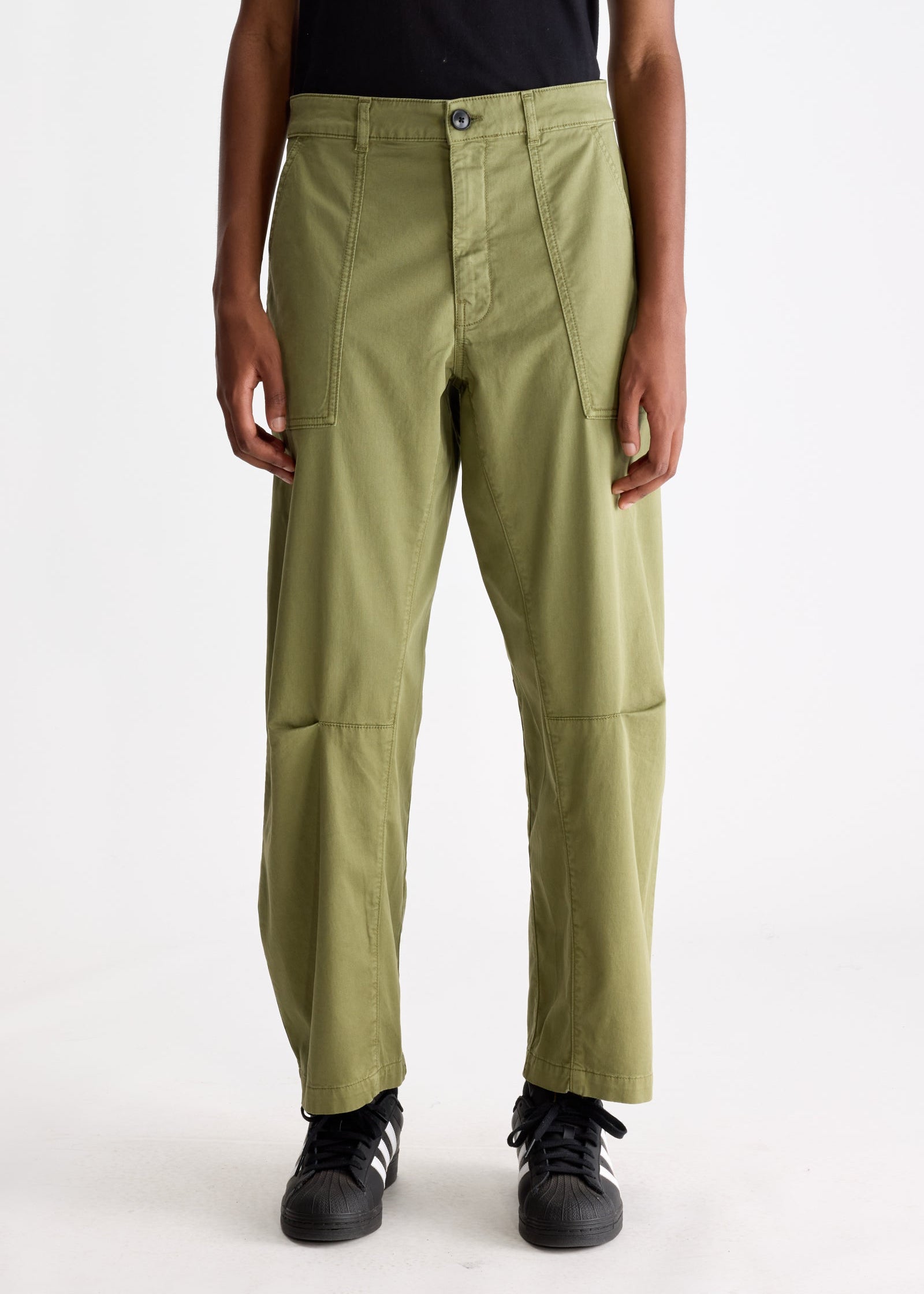 Kiara Relaxed Trousers, Olive ~ Bellerose
