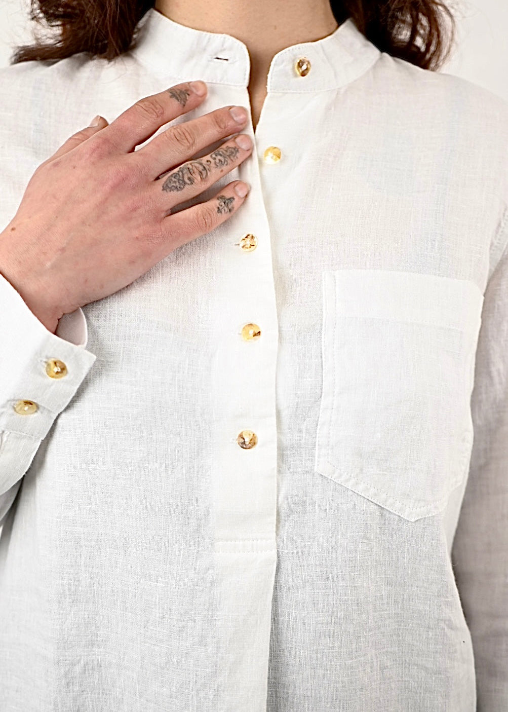 Kyoto Linen Shirt, White