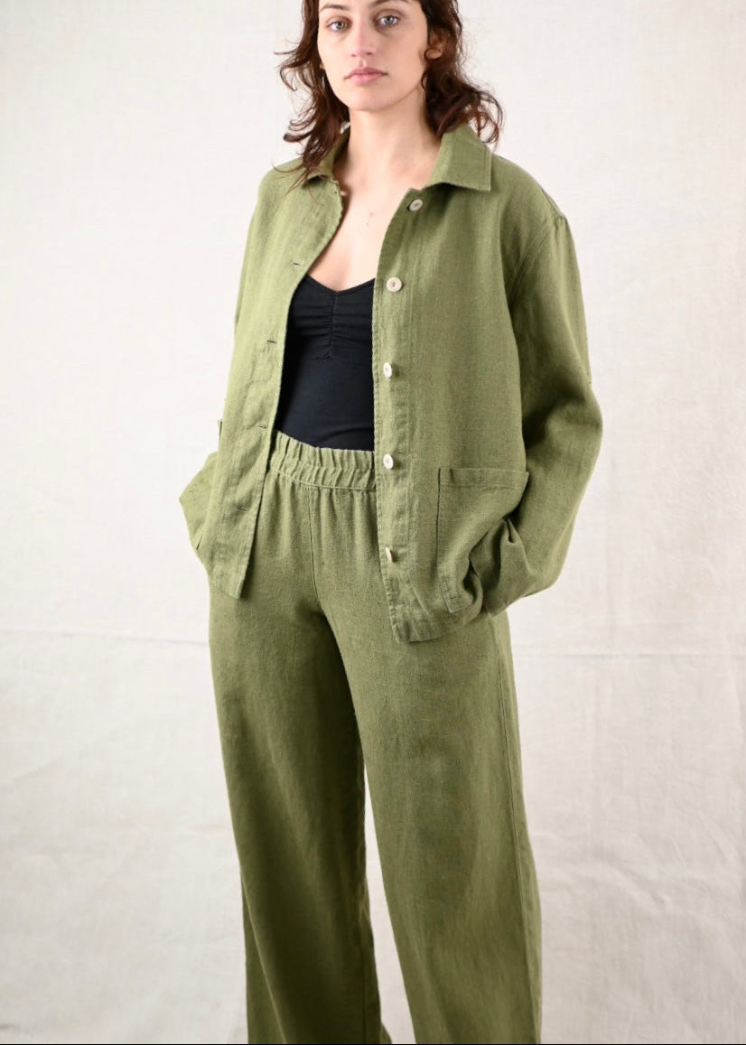 Kyoto Worker Jacket, Olive