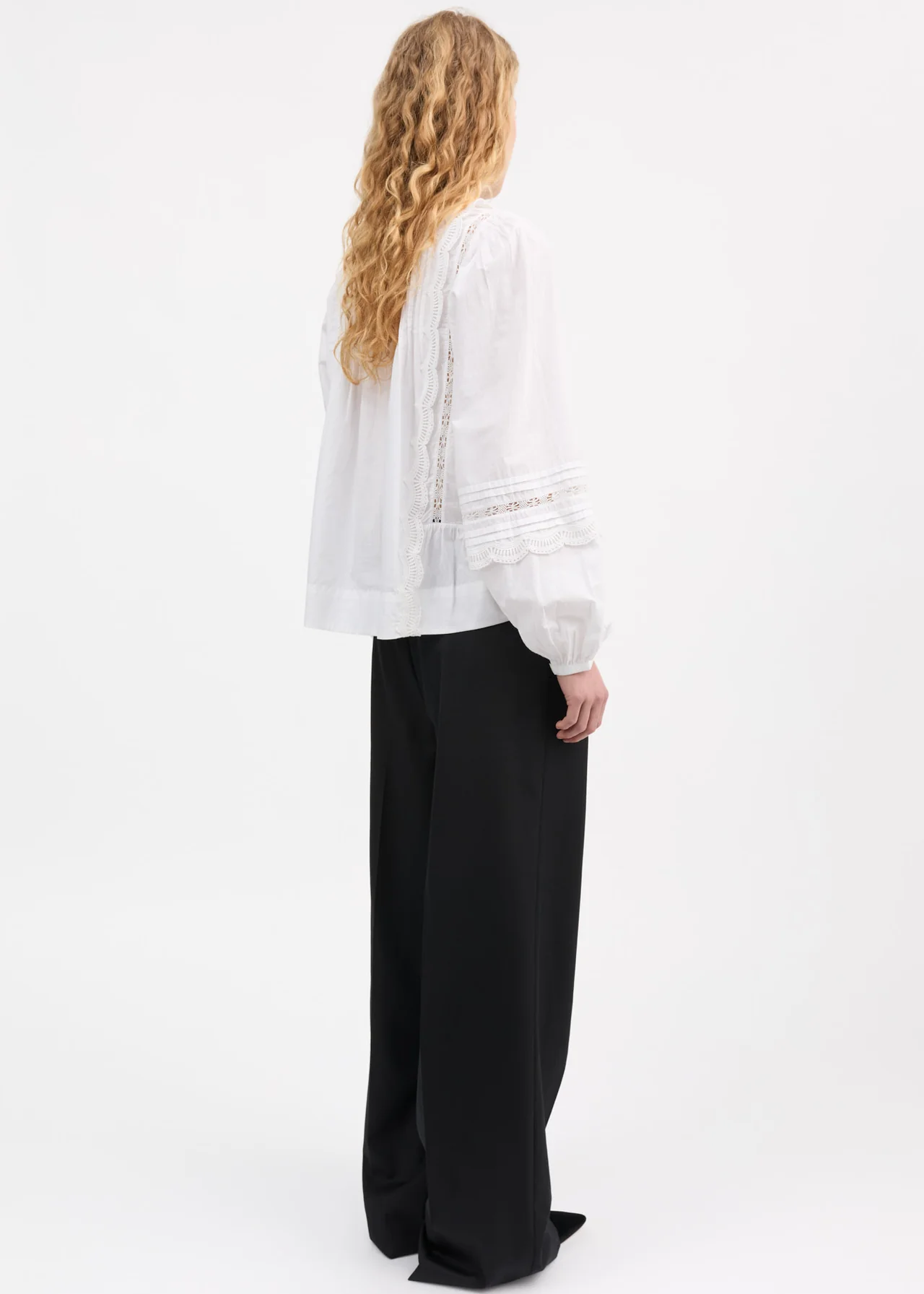 Leaf Blouse, Optic White - Skall