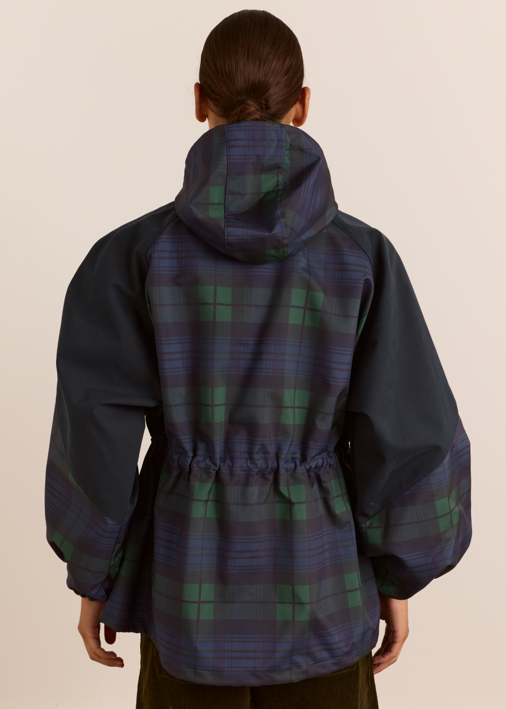 Liu Shower Proof Raincoat, Navy ~ Damson Madder