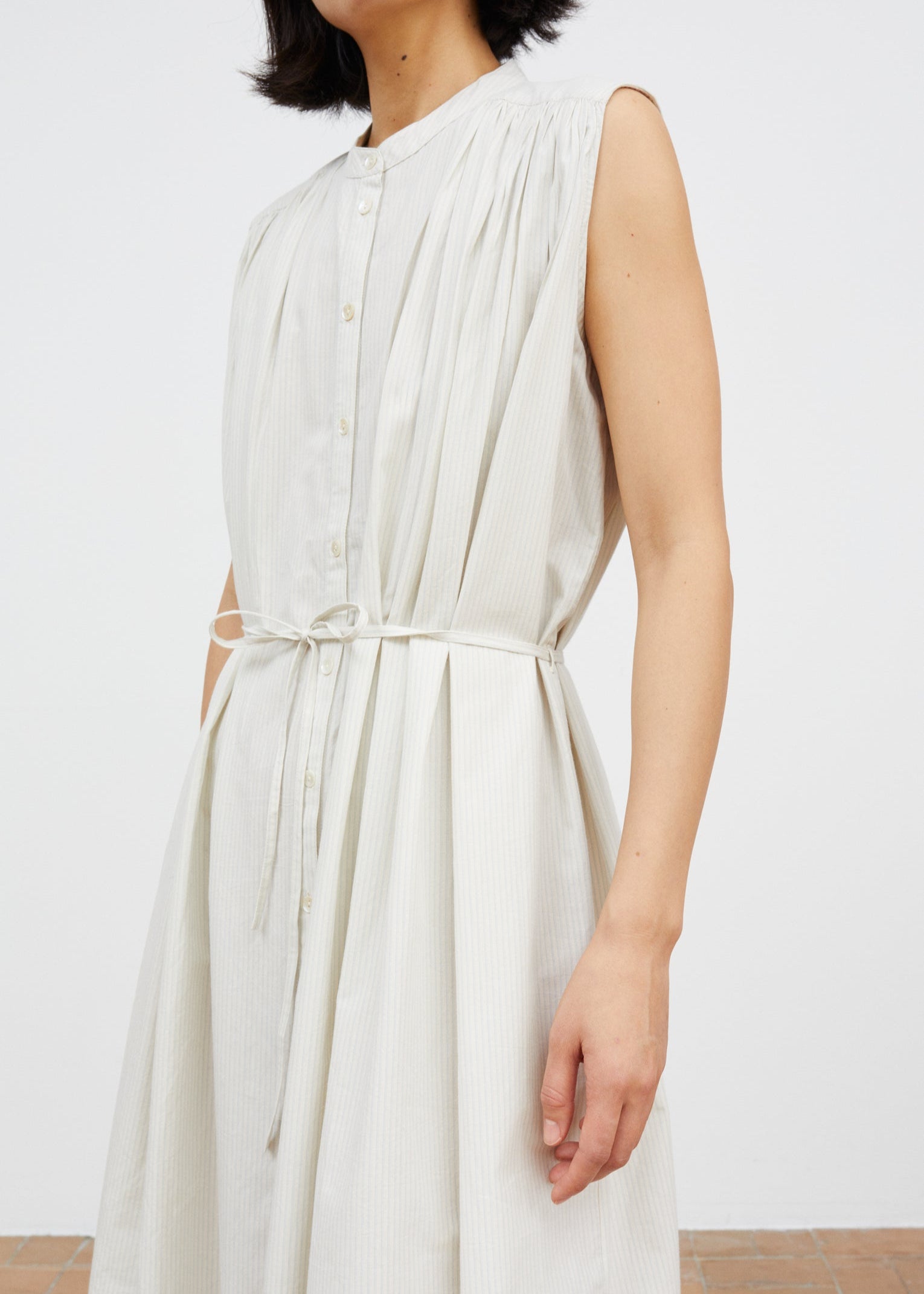 Louise Dress, Blu/Whi Stripe