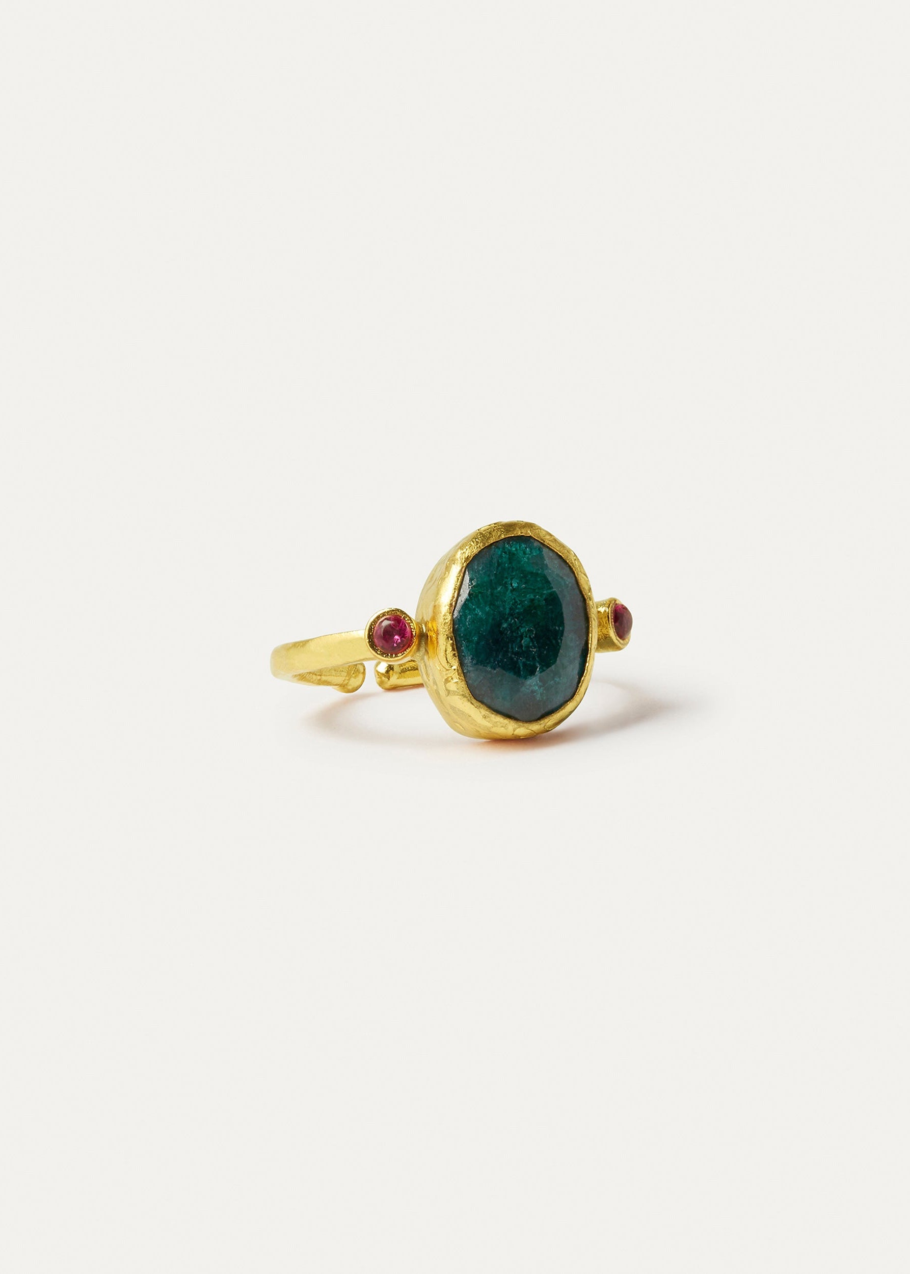 Lucia Emerald Cocktail Ring ~ Ottoman Hands