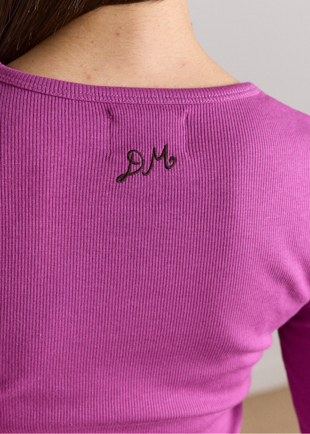 Manon Layered 2 in 1 Top, Choc/Magenta ~ Damson Madder